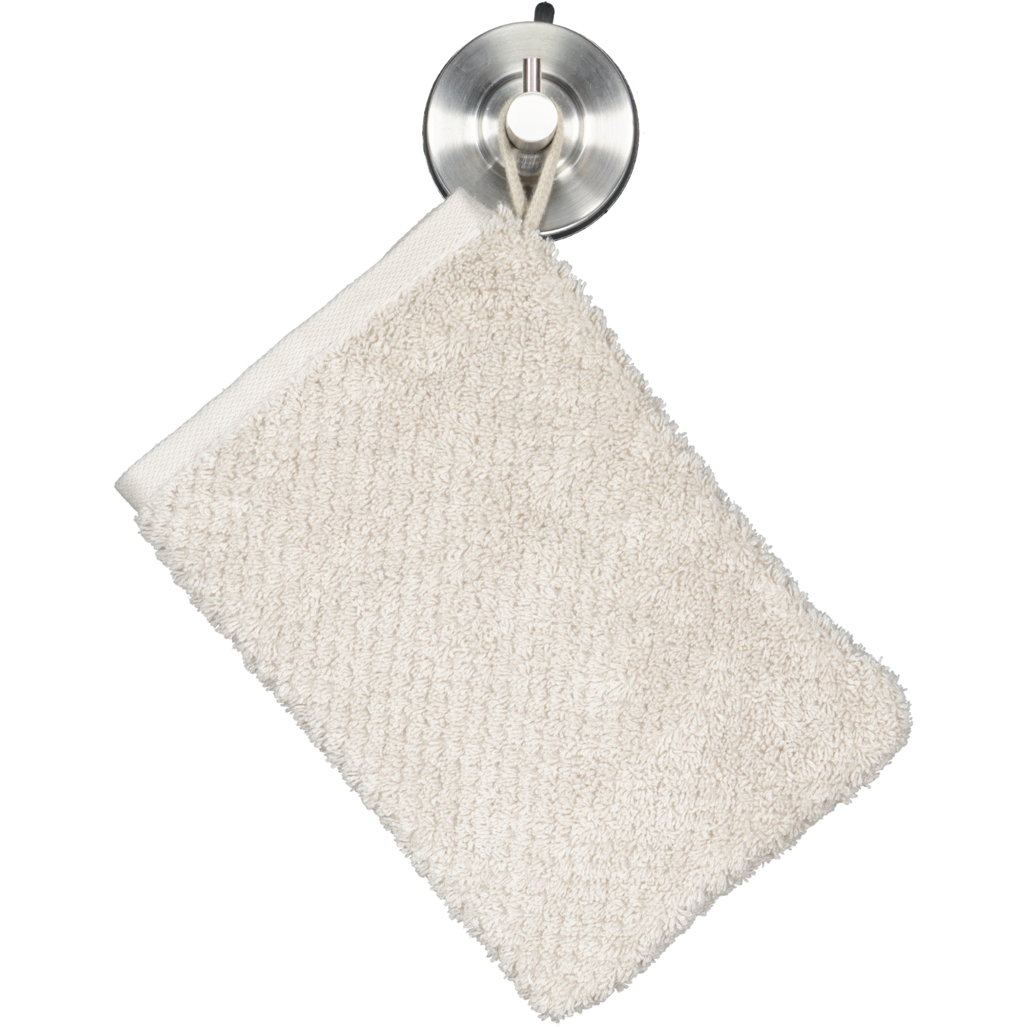 Cawö Handtücher Pure 6500 - Farbe: kreide - 730 - Waschhandschuh 16x22 cm