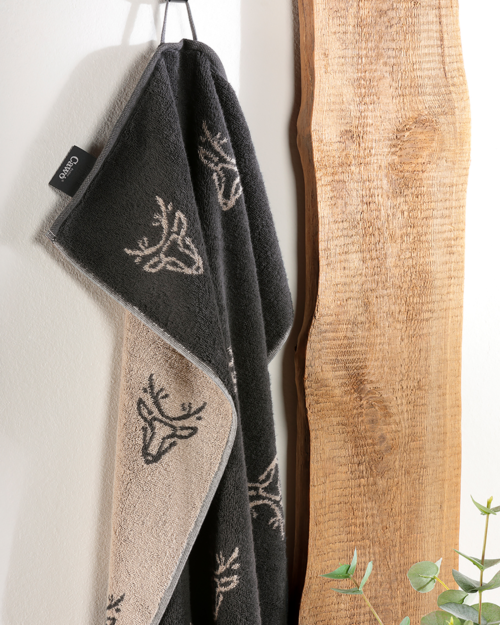 Cawö Handtücher Alpenchic Edition Allover 6229 granit - 73 - Handtuch 50x100 cm