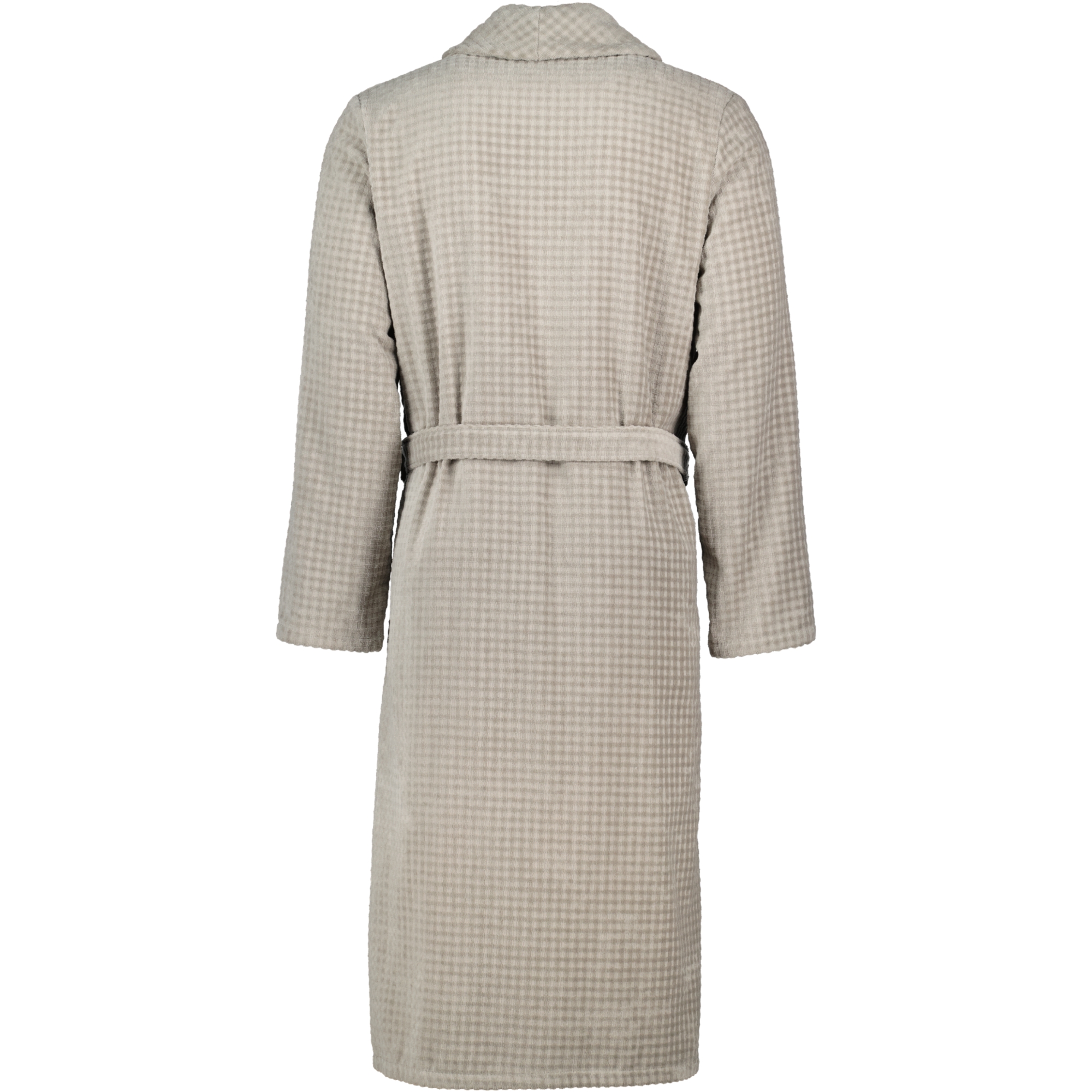 Cawö Bademäntel Herren Schalkragen Waffelpiqué 6508 graphit - 779 - XL