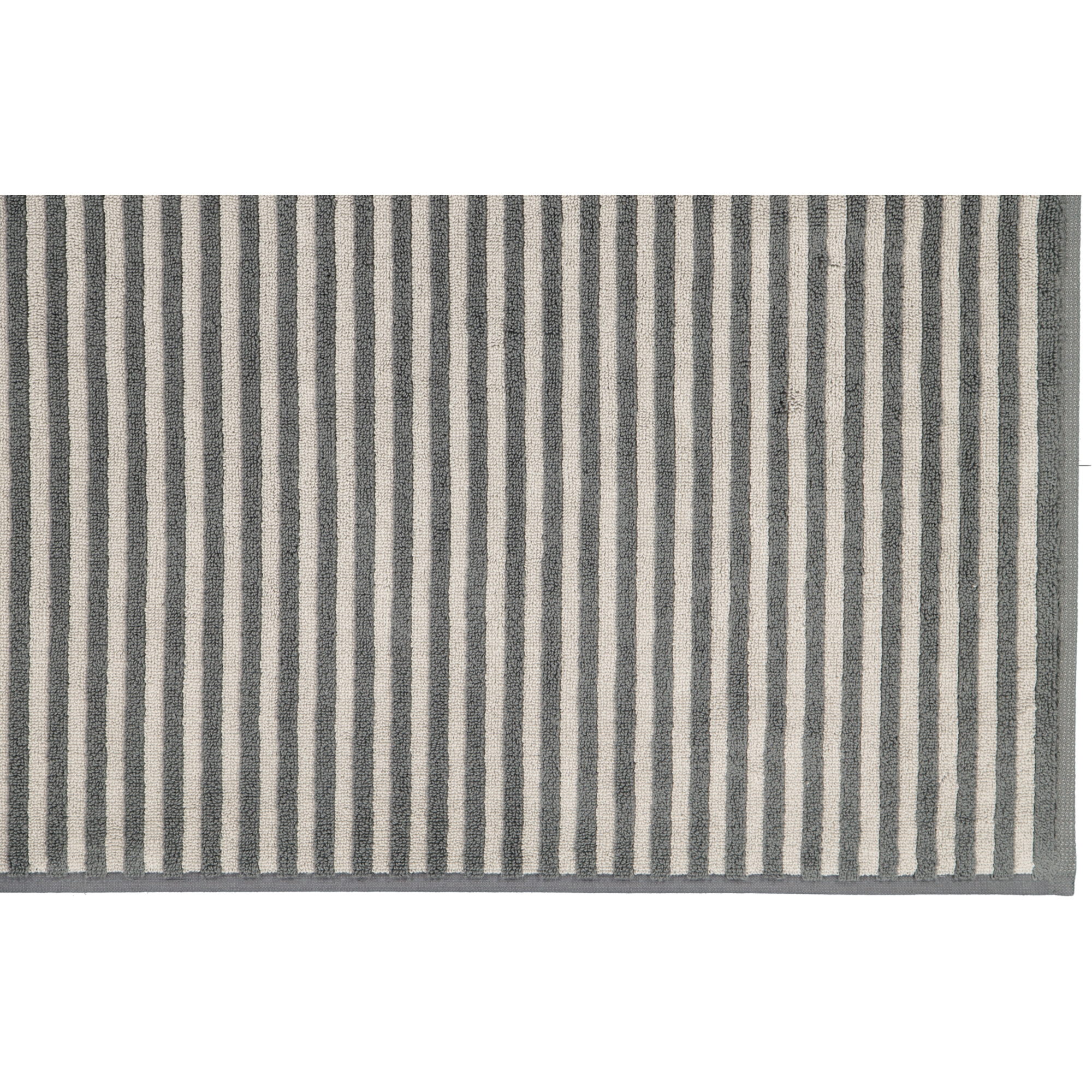 Cawö Badematten Two-Tone Stripes 480 schiefer - 77 - 50x80 cm