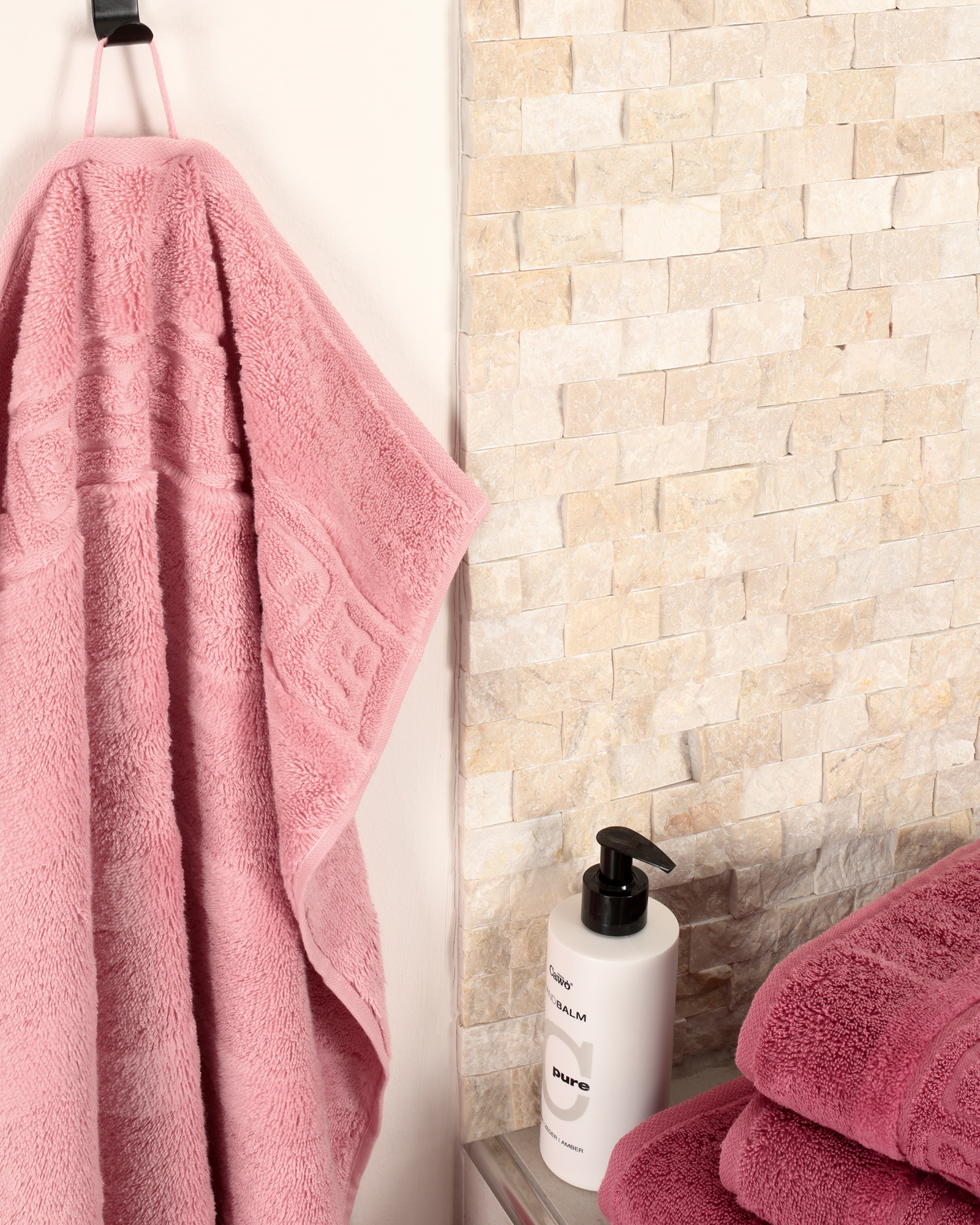 Cawö - Noblesse Uni 1001 - Farbe: 271 - altrosa - Duschtuch 80x160 cm