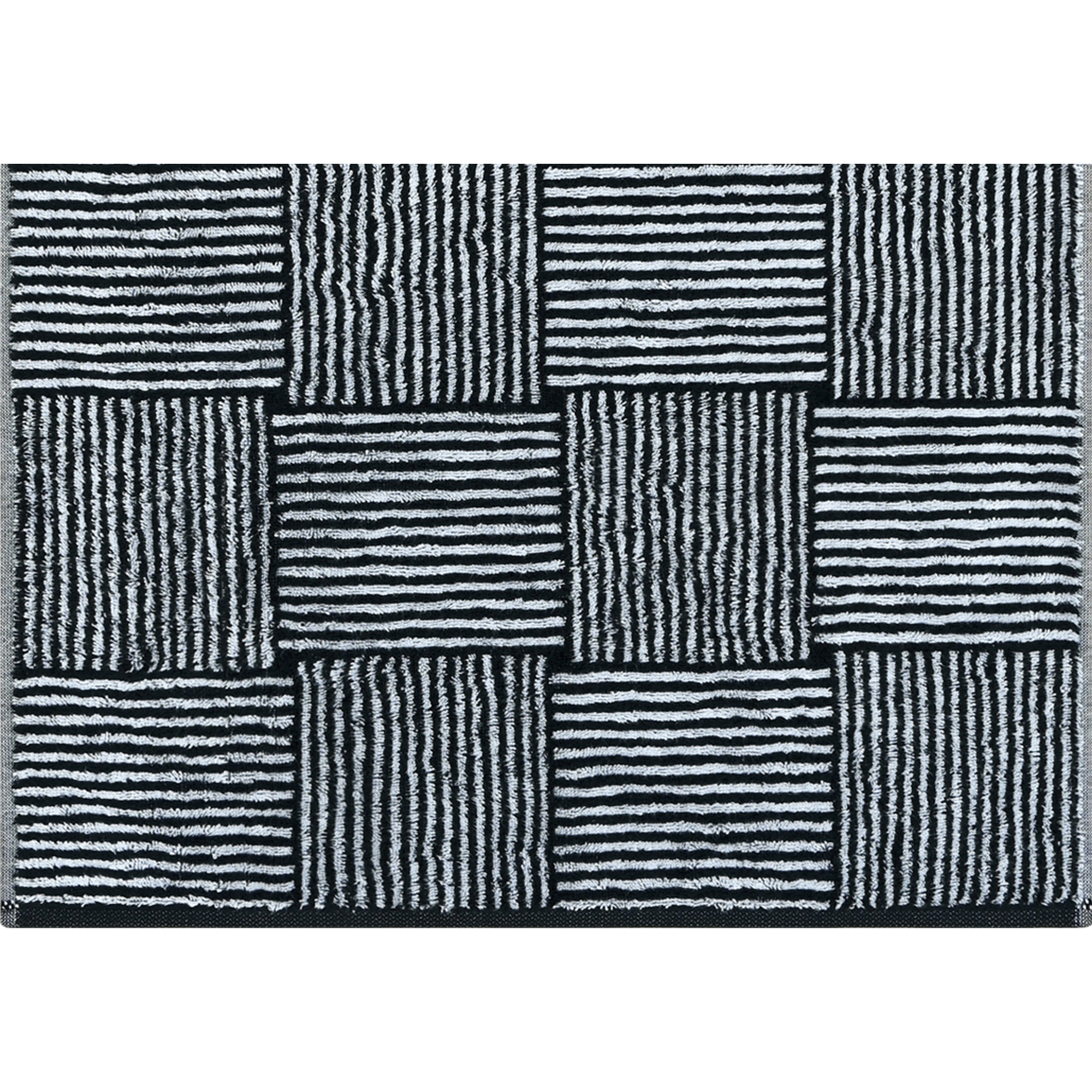 Cawö Handtücher Black&White Chess 6281 schwarz/weiß - 96 - Handtuch 50x100 cm