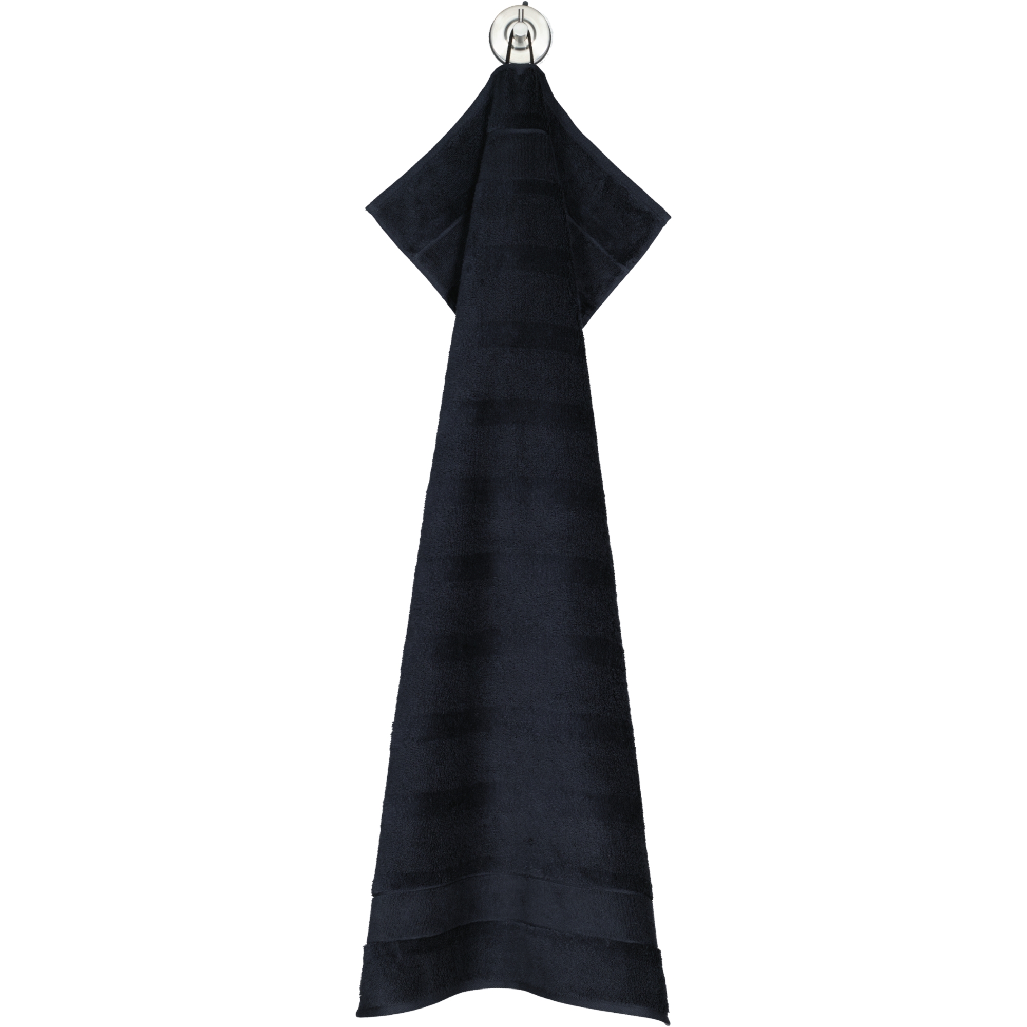 Cawö Handtücher Noblesse2 Uni 1002 schwarz - 906 - Handtuch 50x100 cm