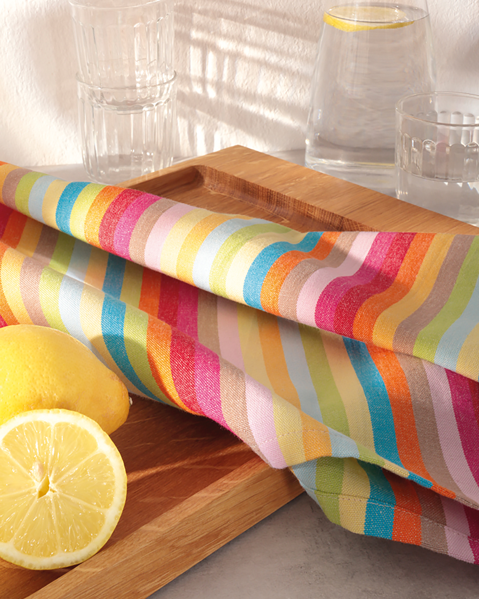 Cawö Kissenhüllen Lifestyle Blockstreifen 70081 multicolor - 25 - 50x50 cm