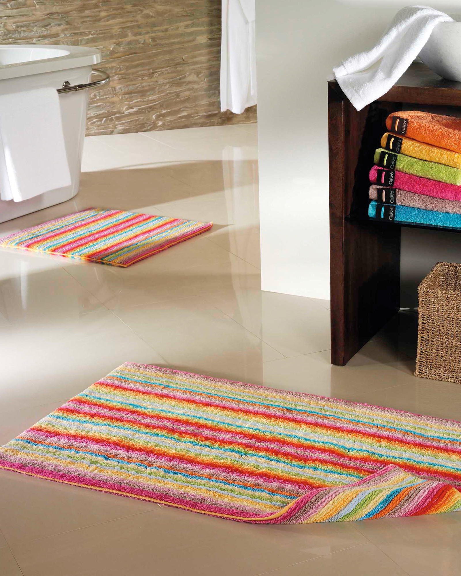 Cawö Kissenhüllen Lifestyle Blockstreifen 70081 multicolor - 25 - 50x50 cm