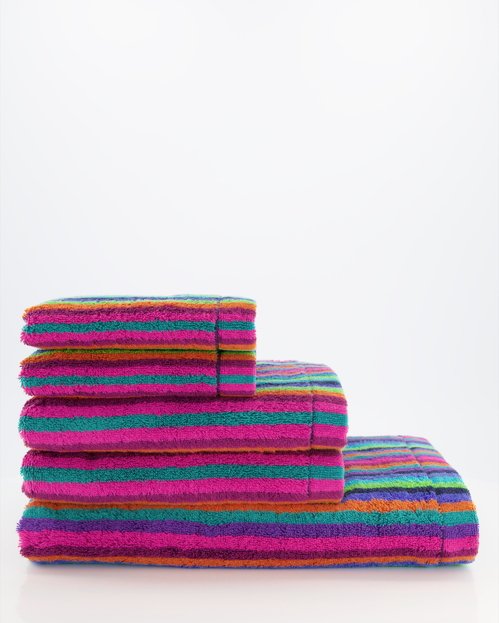 Cawö - Life Style Streifen 7048 - Farbe: 84 - multicolor - Saunatuch 70x180 cm