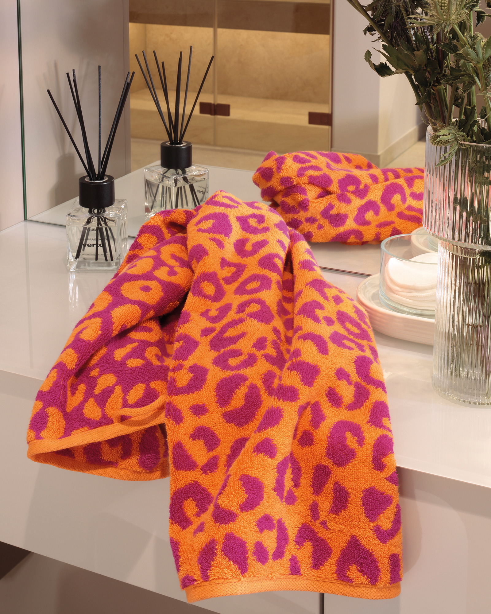 Cawö Handtücher Leo 540 pink - 23 - Handtuch 50x100 cm
