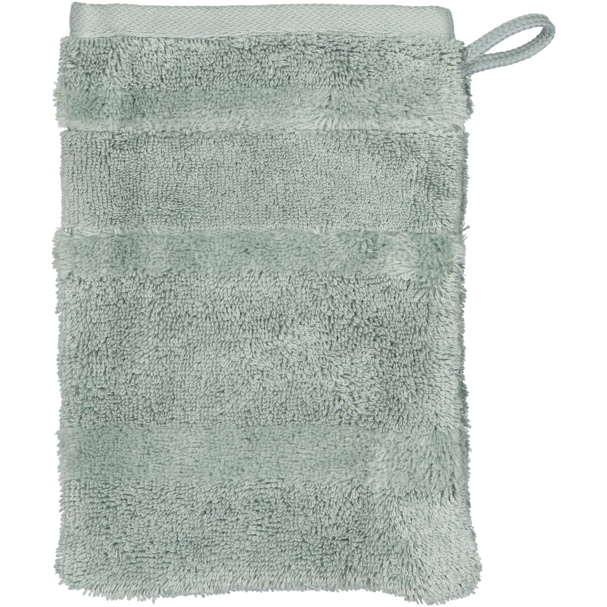 Cawö Handtücher Noblesse2 Uni 1002 nordic green - 470 - Waschhandschuh 16x22 cm