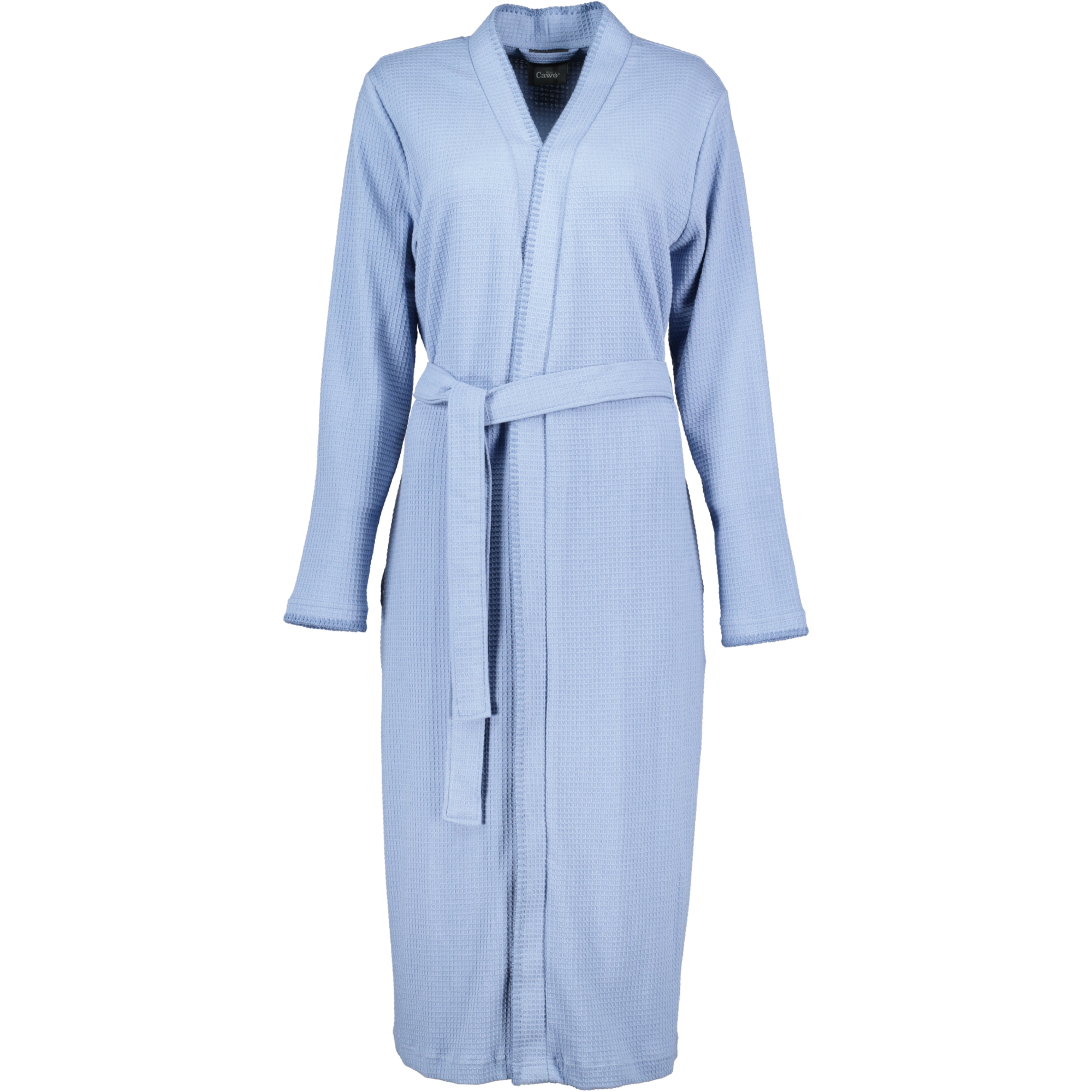 Cawö Home Bademäntel Damen Kimono Pique 812 sky - 11