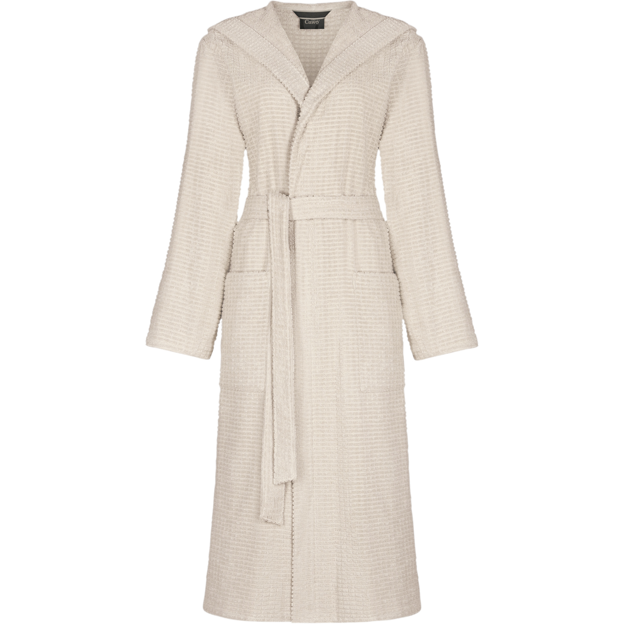Cawö Bademäntel Damen Kapuze PURE Elements 6227 travertin - 366