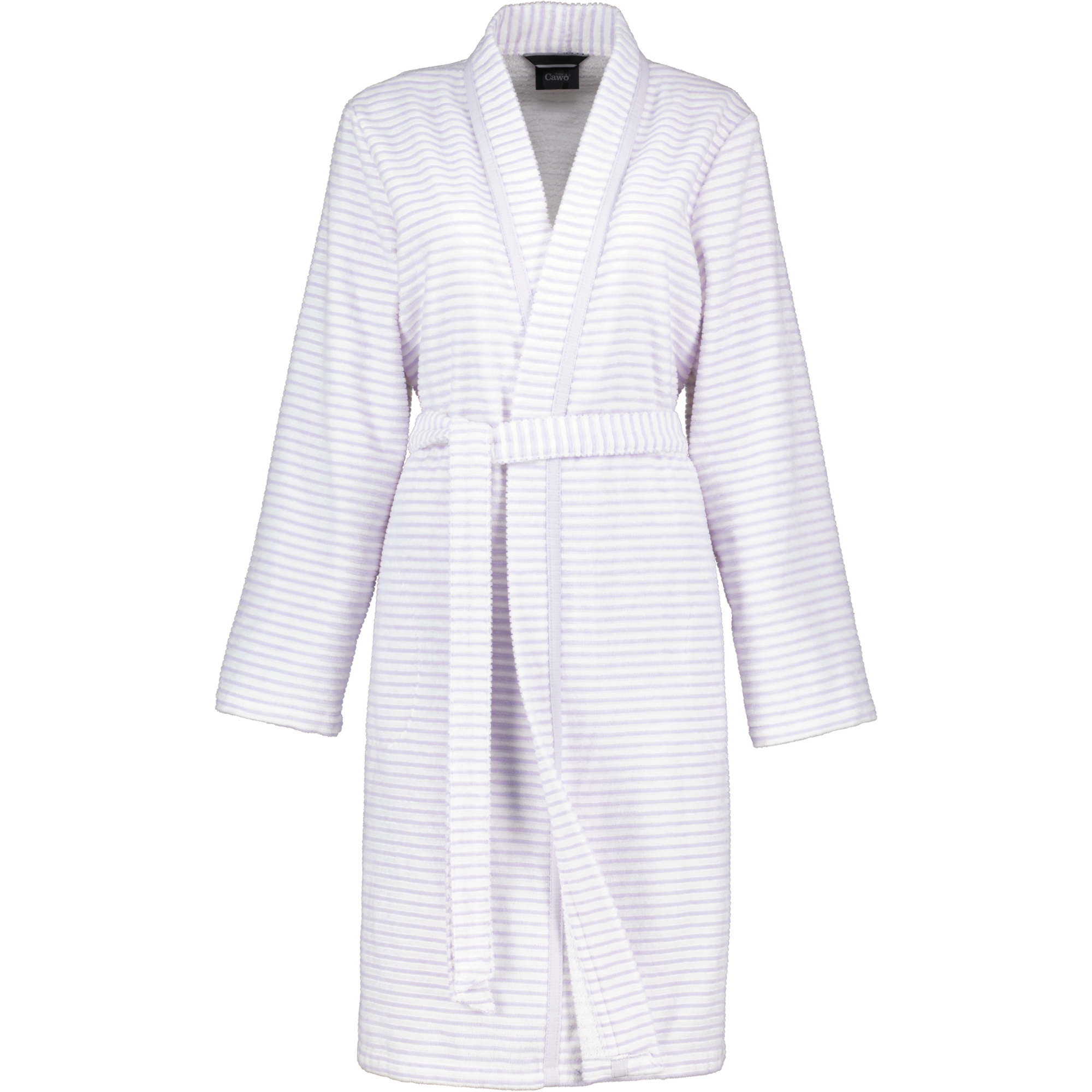 Cawö - Damen Bademantel Kurz Kimono 1214 - Farbe: flieder - 86 - M