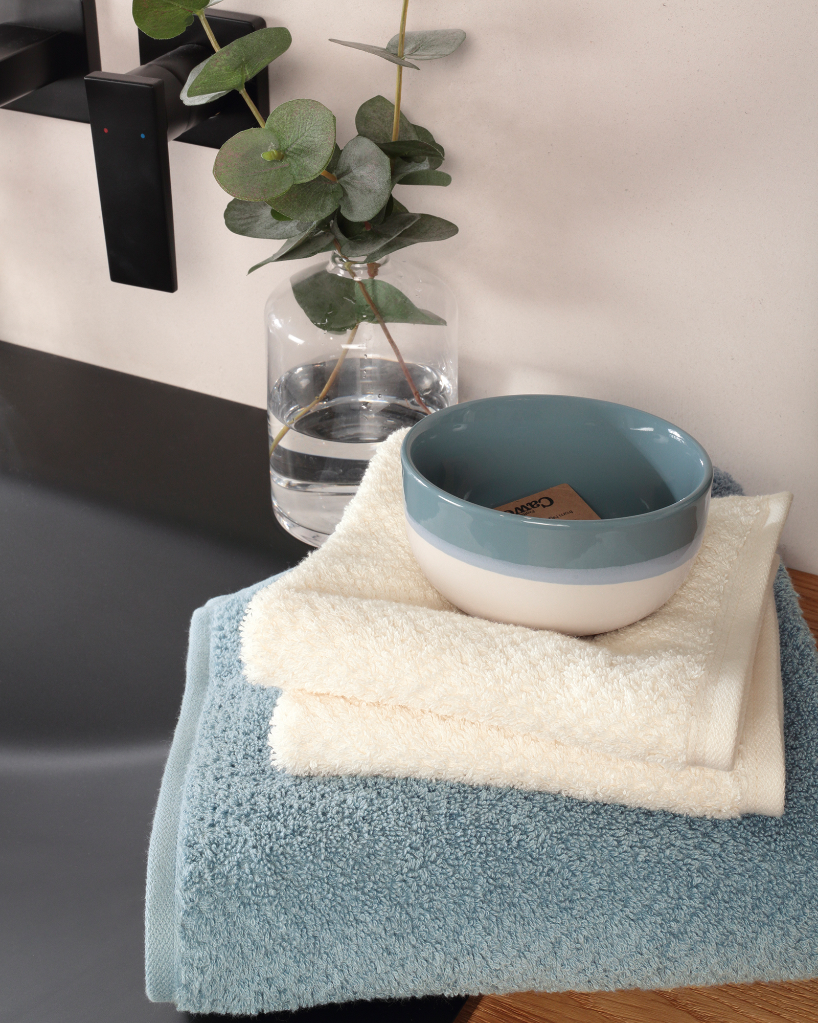 Cawö Handtücher Pure 6500 - Farbe: sea - 123 - Seiflappen 30x30 cm