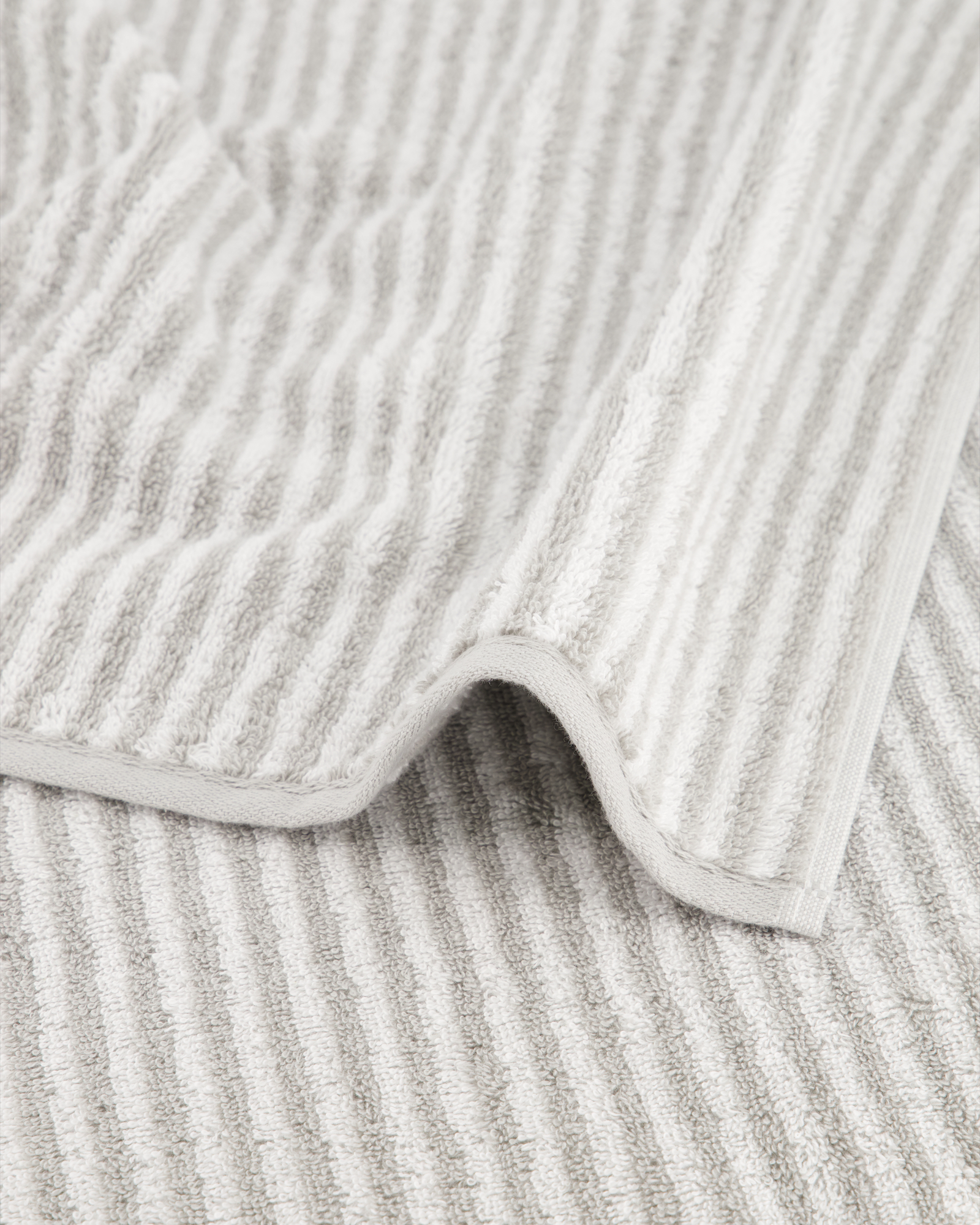 Cawö Handtücher Two-Tone Stripes 480 platin - 76 - Duschtuch 80x150 cm