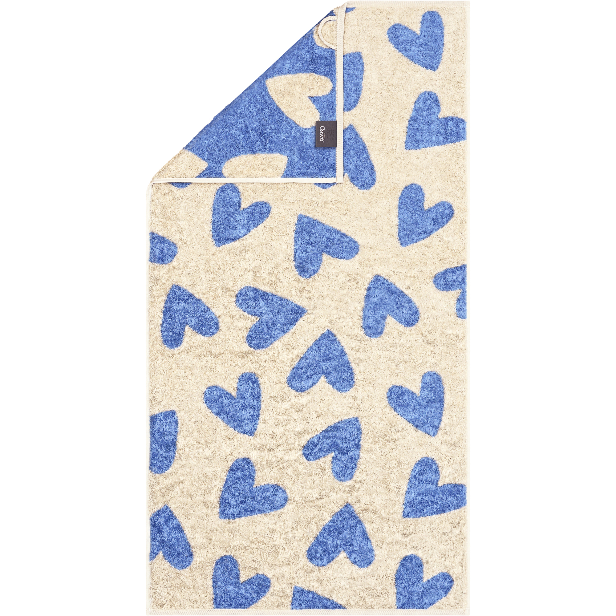 Cawö Handtücher Heart Beats Hearts 6275 capri - 31 - Handtuch 50x100 cm