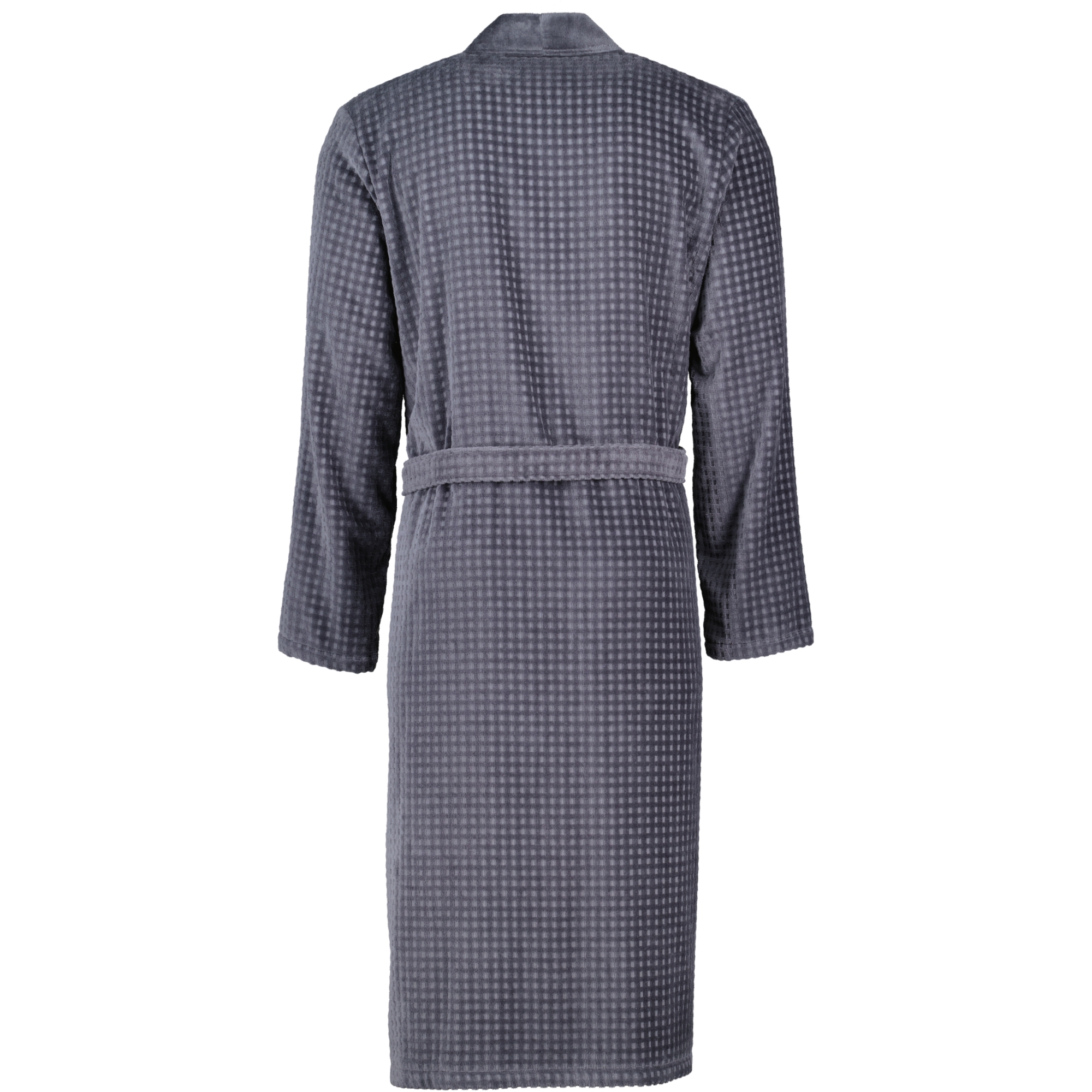 Cawö Herren Bademantel Kimono 3714 - Farbe: anthrazit - 774 - XL