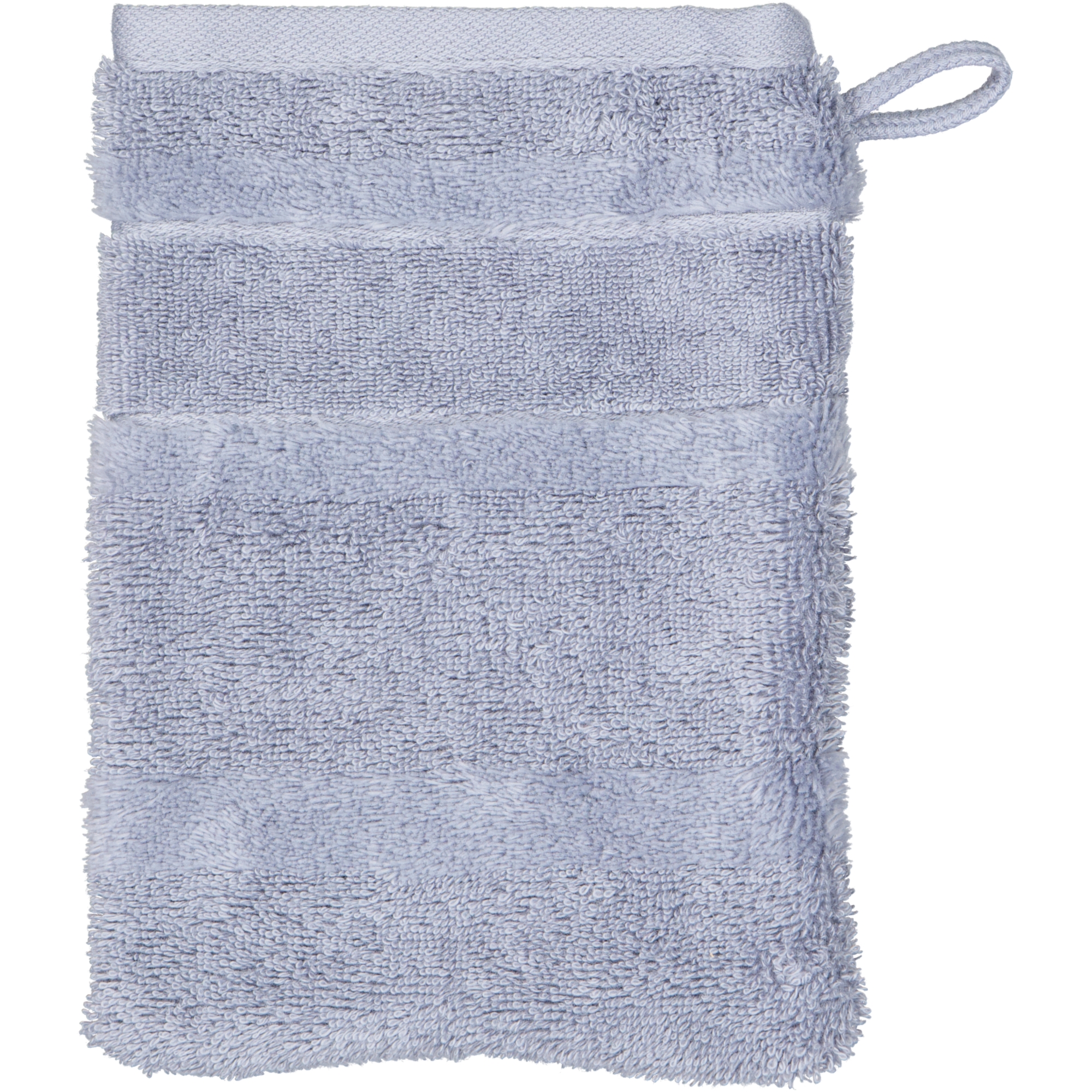 Cawö Handtücher Noblesse2 Uni 1002 nordic blue - 187 - Waschhandschuh 16x22 cm