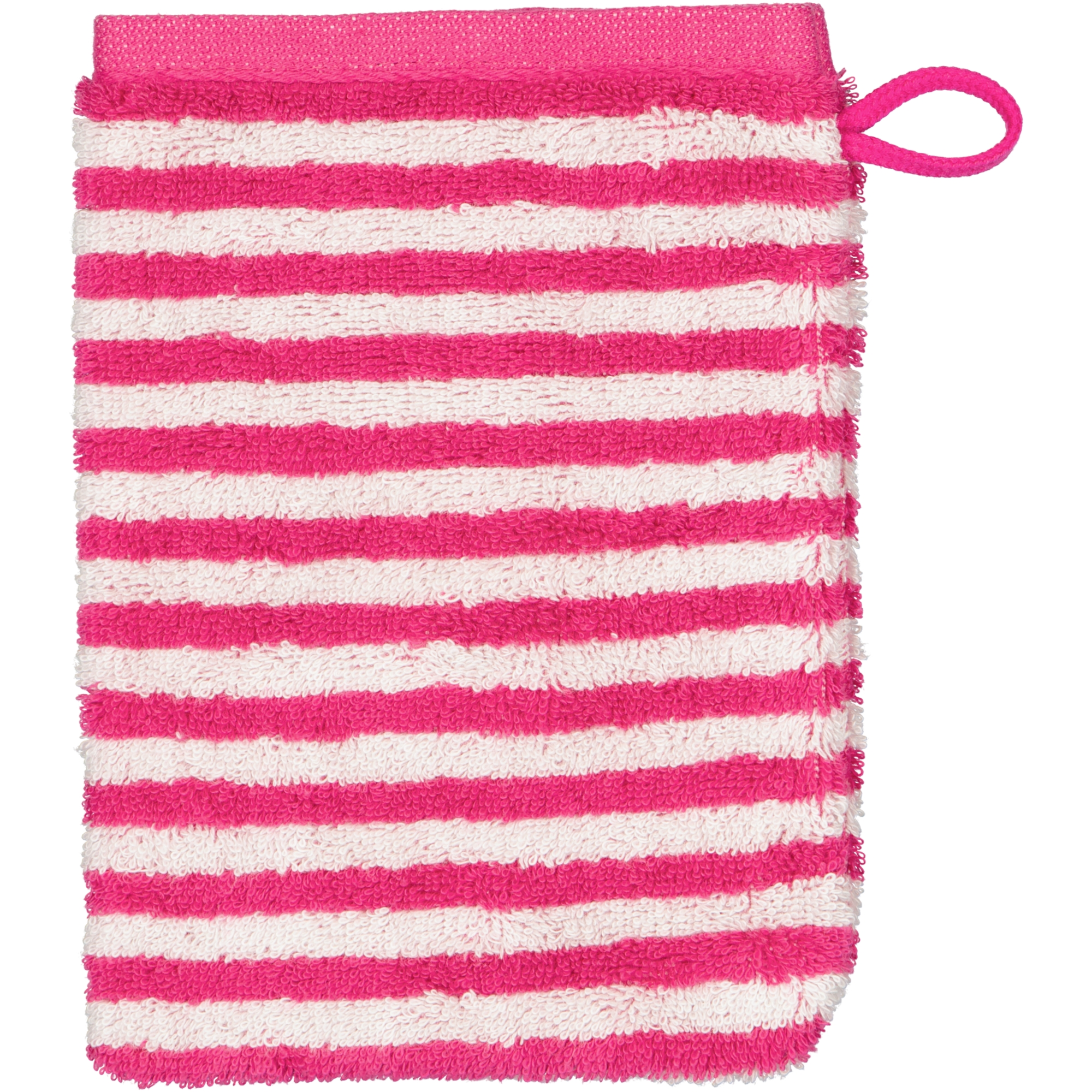 Cawö Handtücher Campus Ringel 955 pink - 22 - Waschhandschuh 16x22 cm