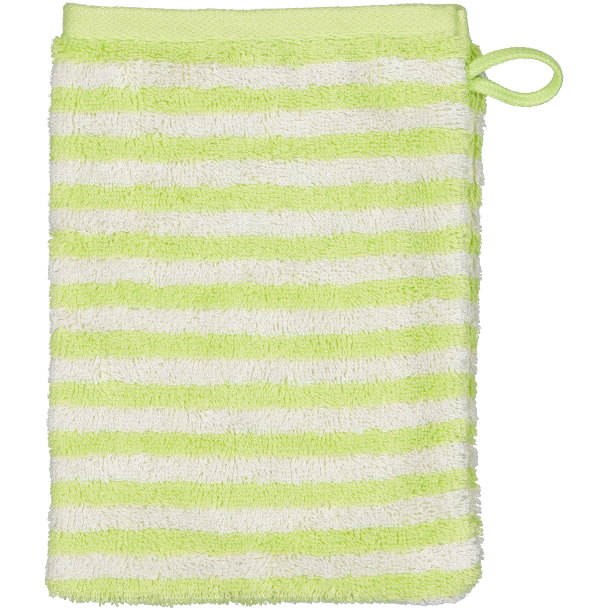 Cawö Handtücher Campus Ringel 955 pistazie - 44 - Waschhandschuh 16x22 cm