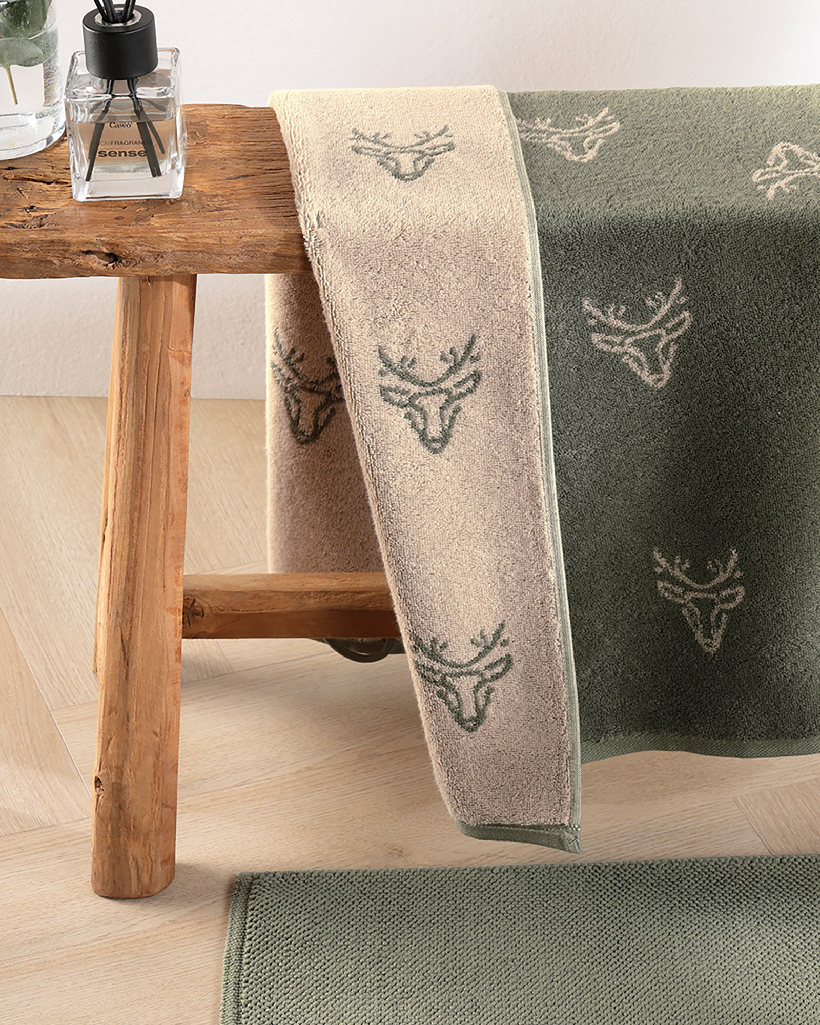 Cawö Handtücher Alpenchic Edition Allover 6229 natur - 33 - Handtuch 50x100 cm