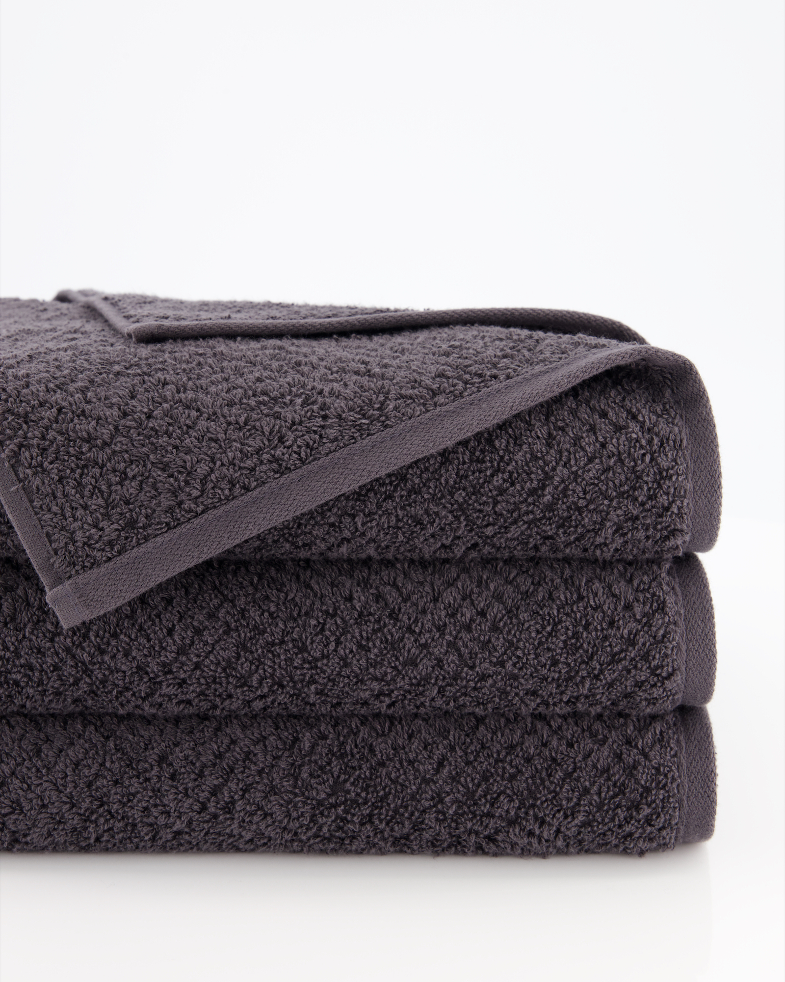 Cawö Handtücher Pure 6500 basalt - 740 - Seiflappen 30x30 cm