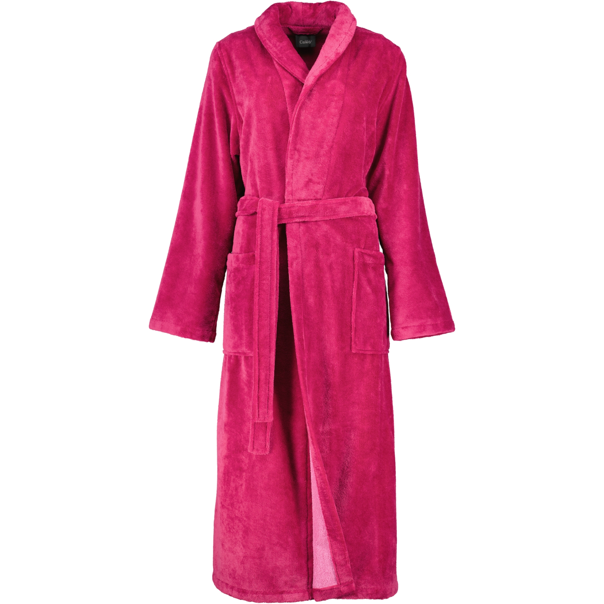 Cawö Home Damen Bademantel Schalkragen 806 - Farbe: beere - 22 - M