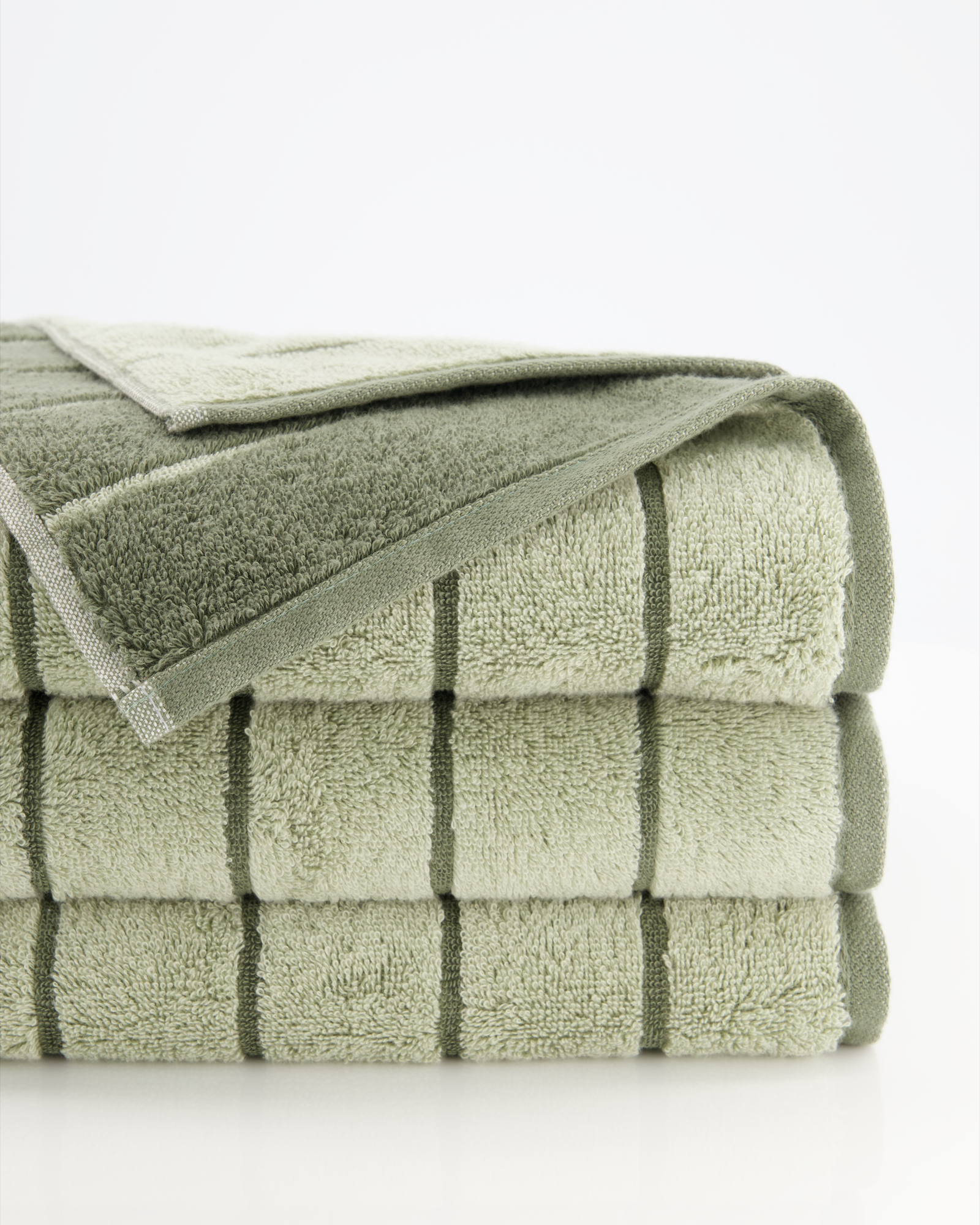 Cawö Handtücher Balance Doubleface 6232 wasabi - 44 - Waschhandschuh 16x22 cm