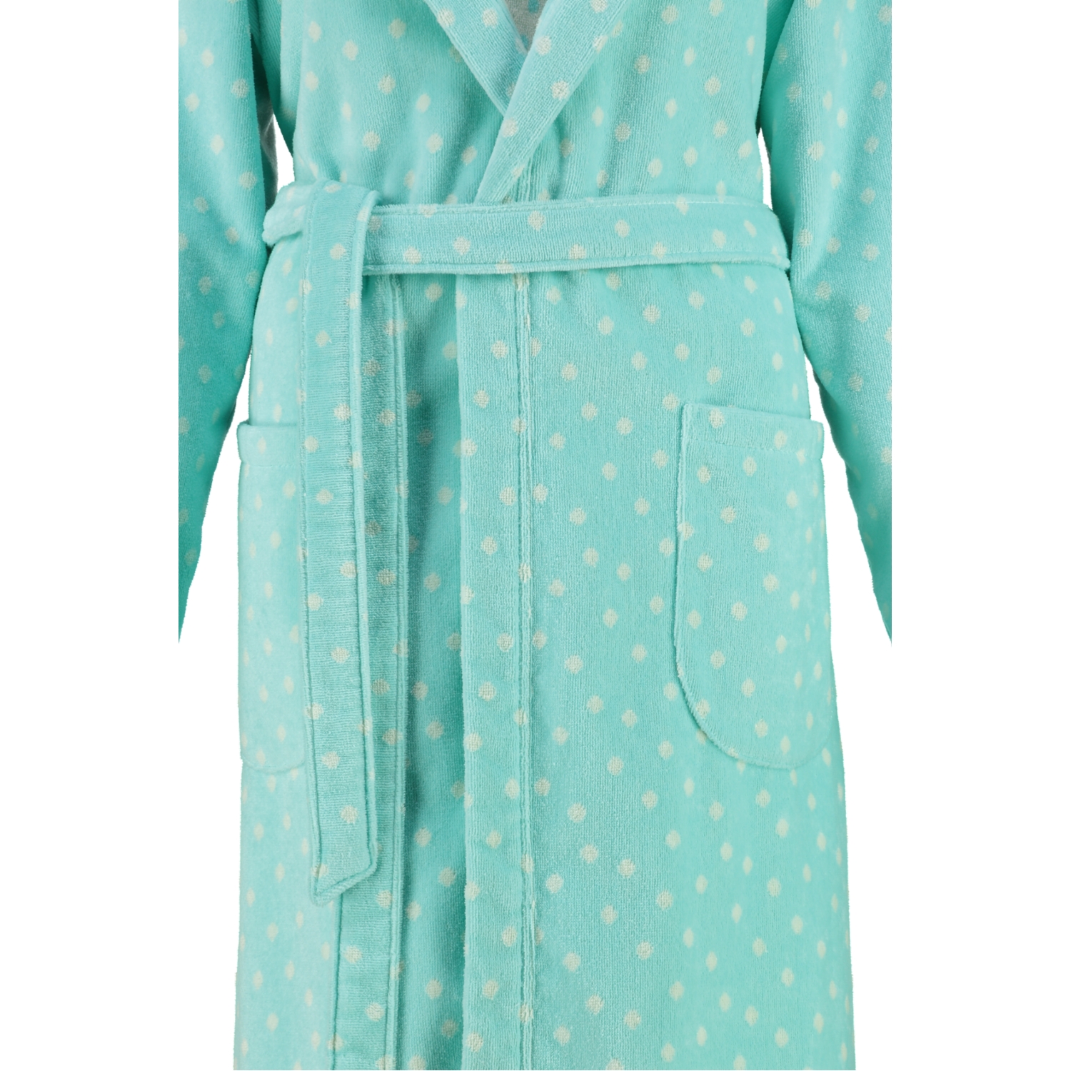Cawö - Damen Bademantel Kapuze 5496 - Farbe: mint - 43 - XL