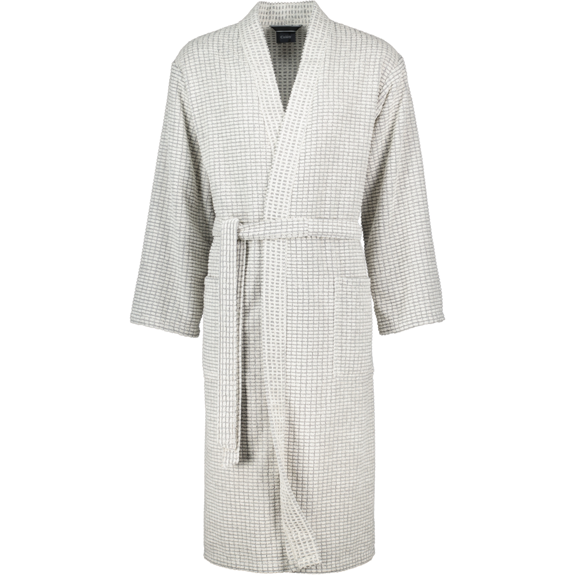 Cawö Bademäntel Herren Kimono Kimono 6536 natur-stein - 37 - L