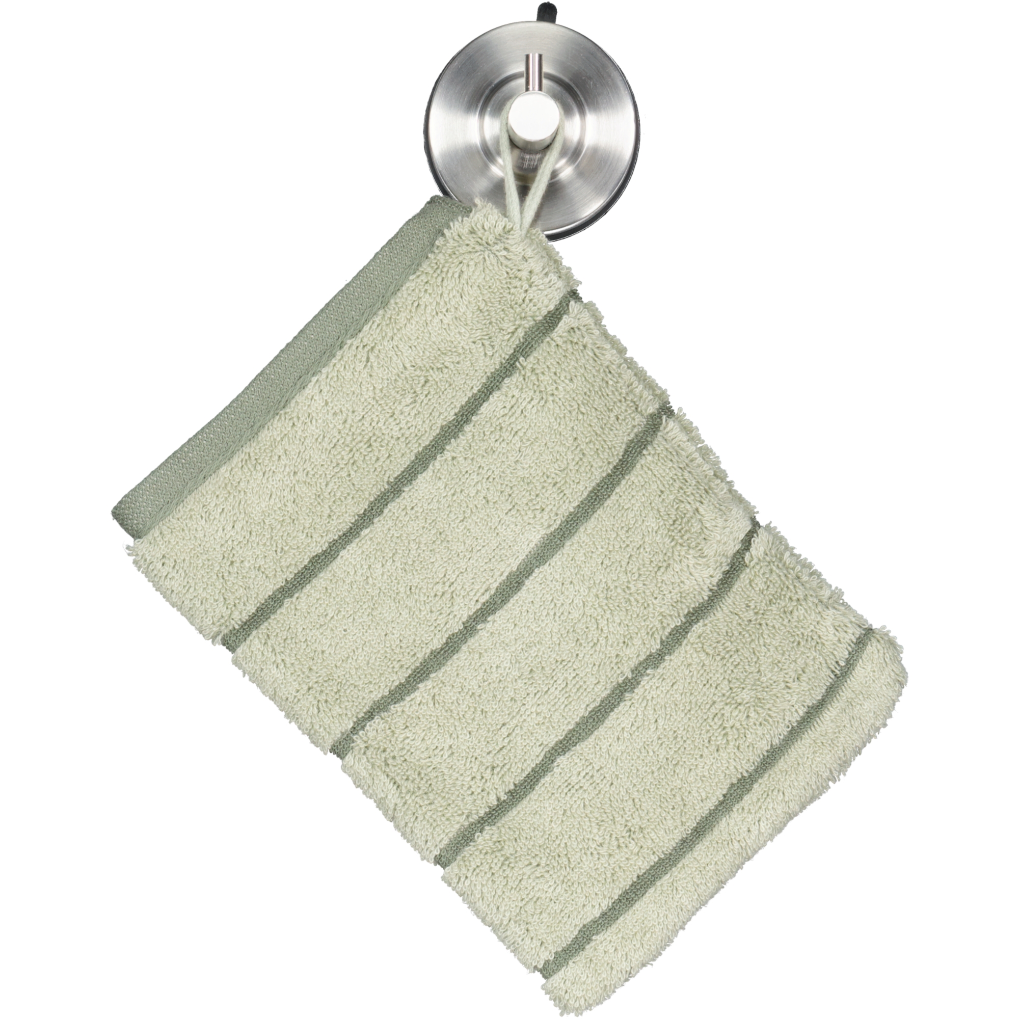 Cawö Handtücher Balance Doubleface 6232 wasabi - 44 - Waschhandschuh 16x22 cm