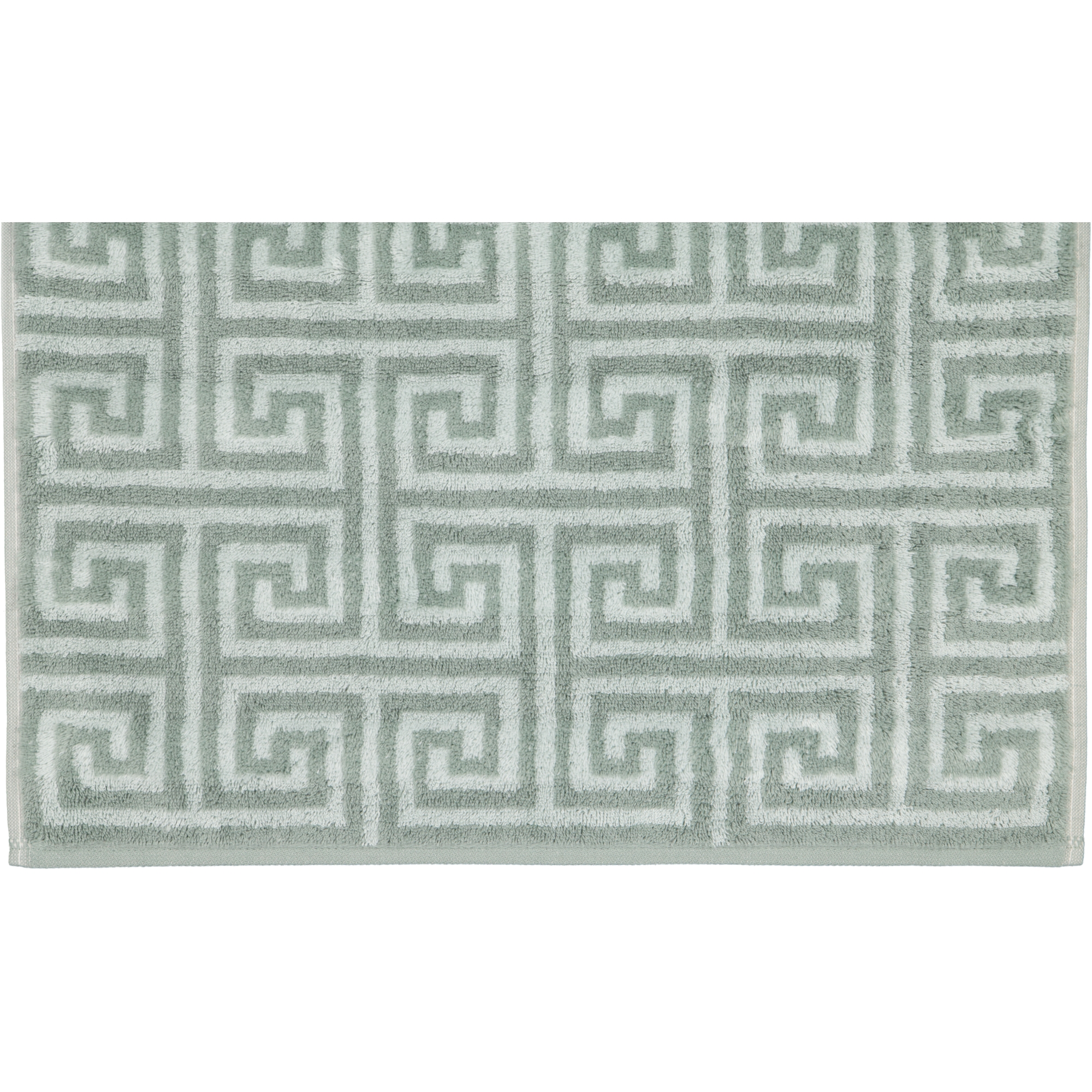 Cawö Handtücher Noblesse Elegance Allover 1088 nordic green - 44 - Seiflappen 30x30 cm