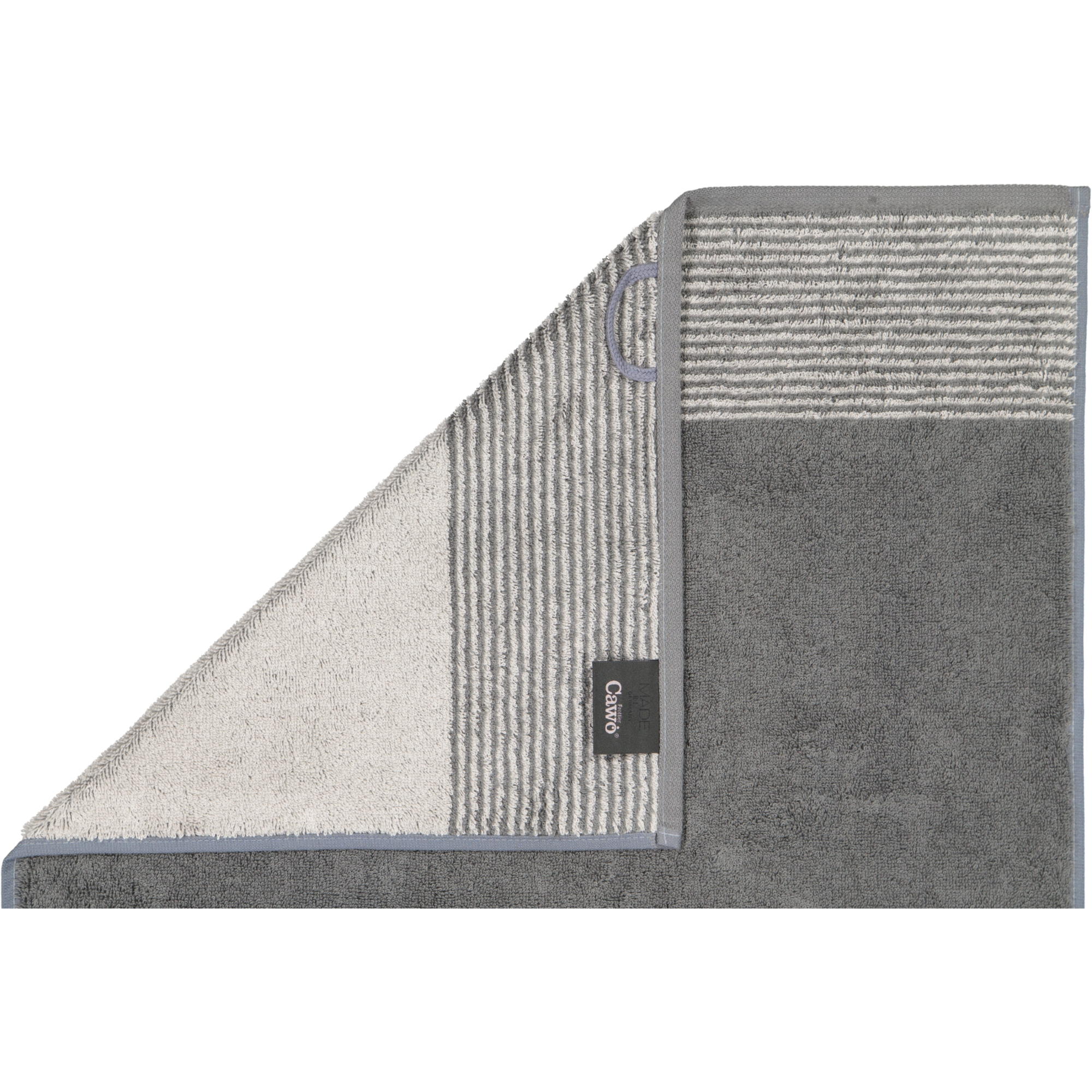 Cawö - Luxury Home Two-Tone 590 - Farbe: schiefer - 77 - Saunatuch 80x200 cm