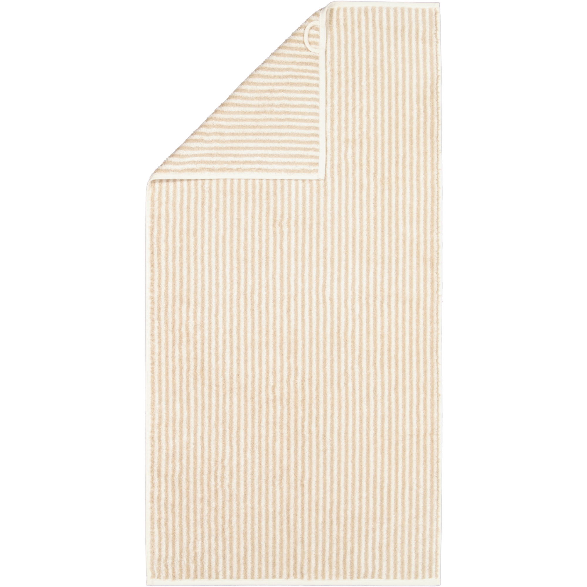 Cawö Handtücher Two-Tone Stripes 480 natur - 36 - Handtuch 50x100 cm