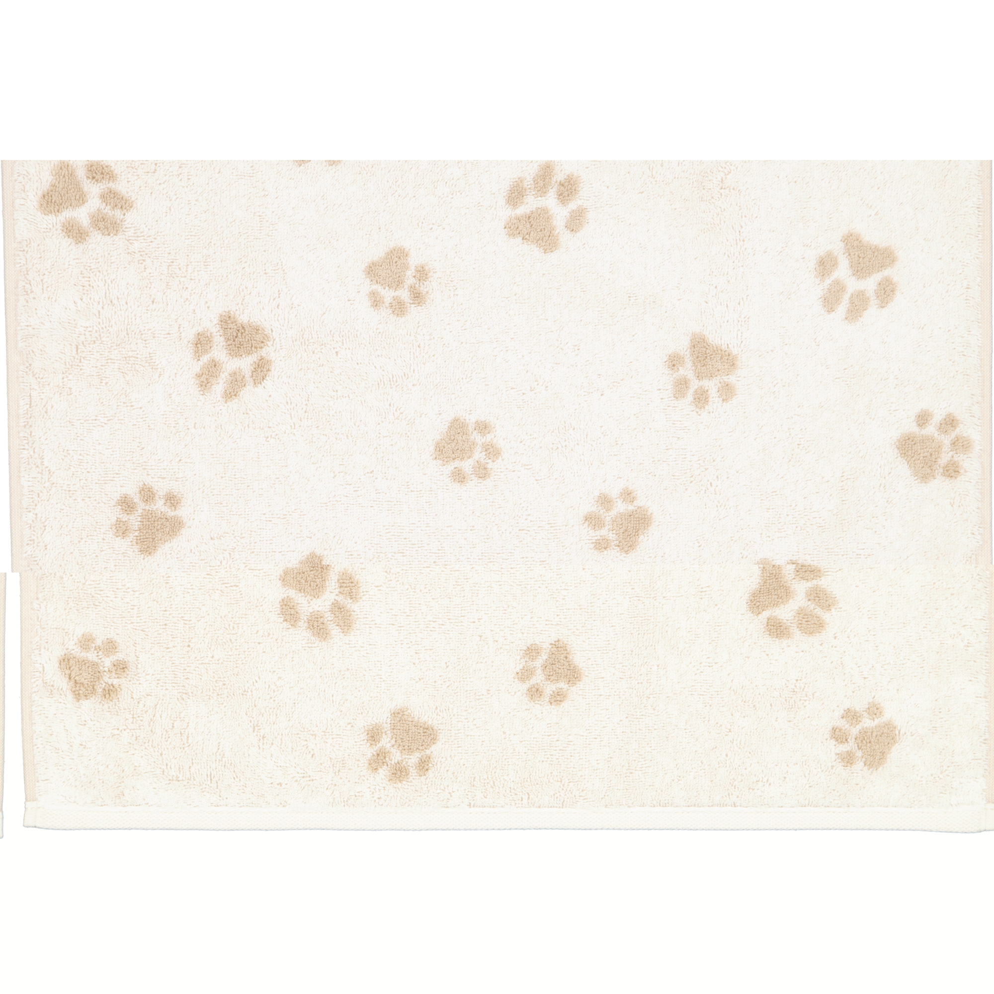 Cawö Handtücher WE LOVE DOGS Paws 6247 Natur-Beige - 33 - Gästetuch 30x50 cm