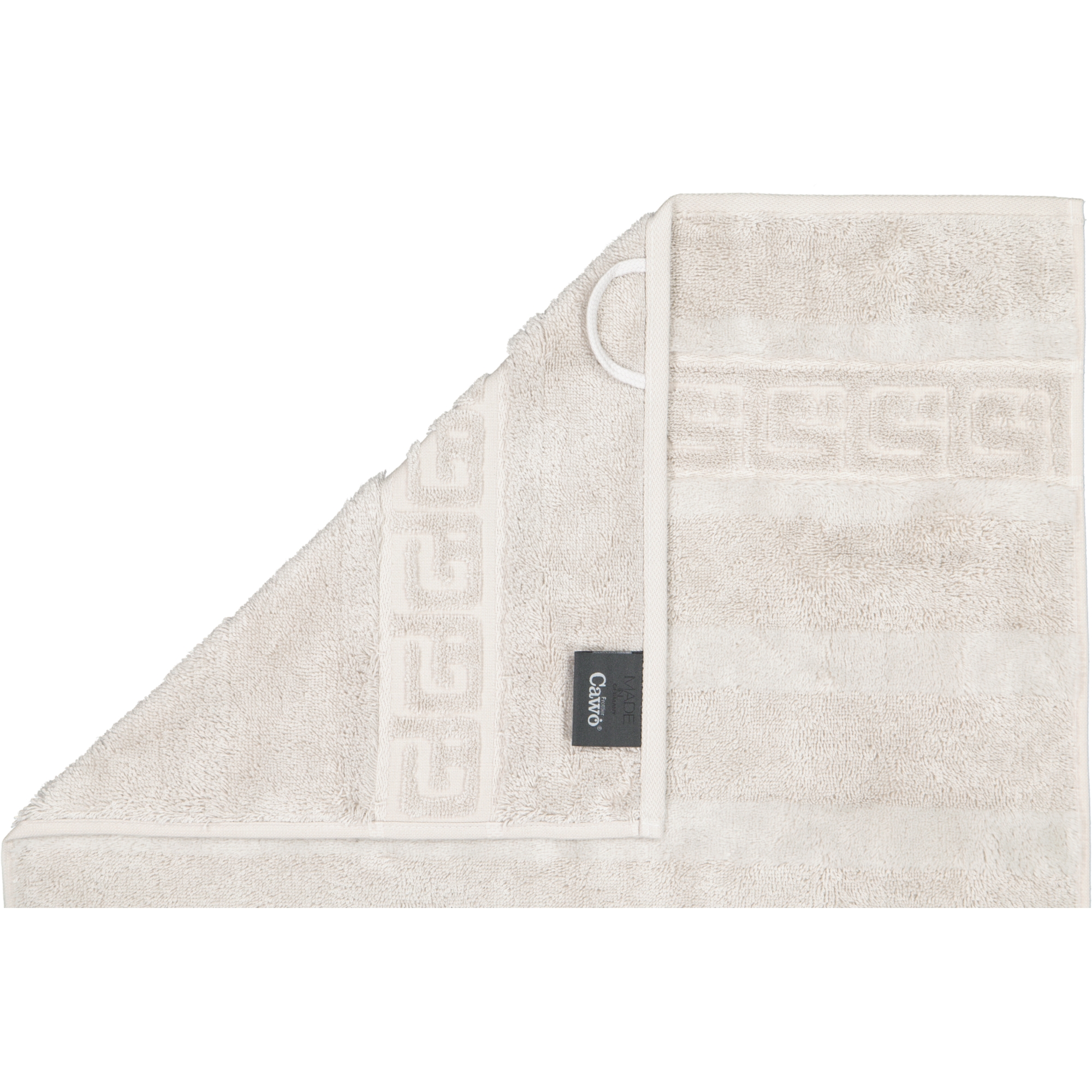 Cawö - Noblesse Uni 1001 - Farbe: 775 - silber - Seiflappen 30x30 cm