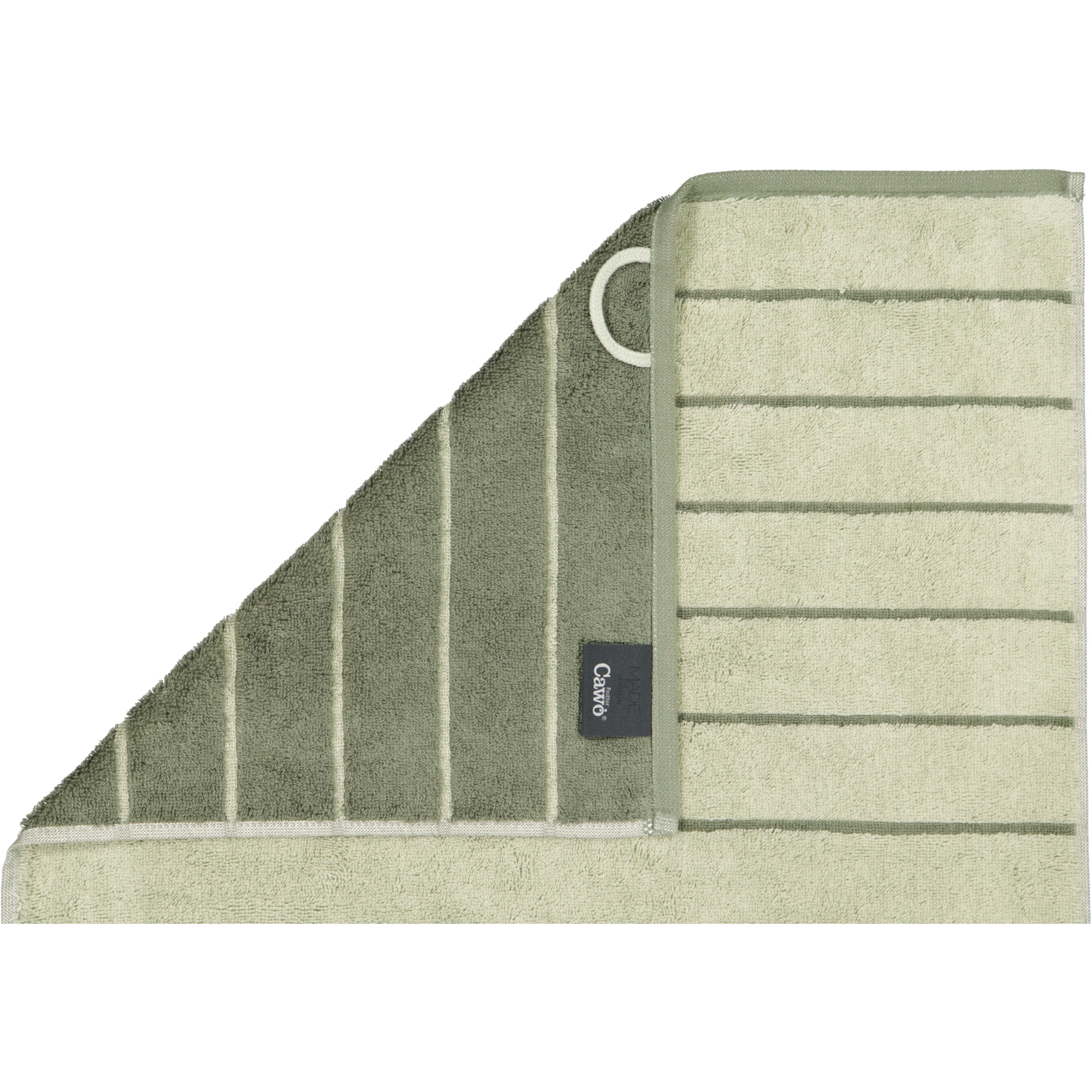 Cawö Handtücher Balance Doubleface 6232 wasabi - 44 - Waschhandschuh 16x22 cm