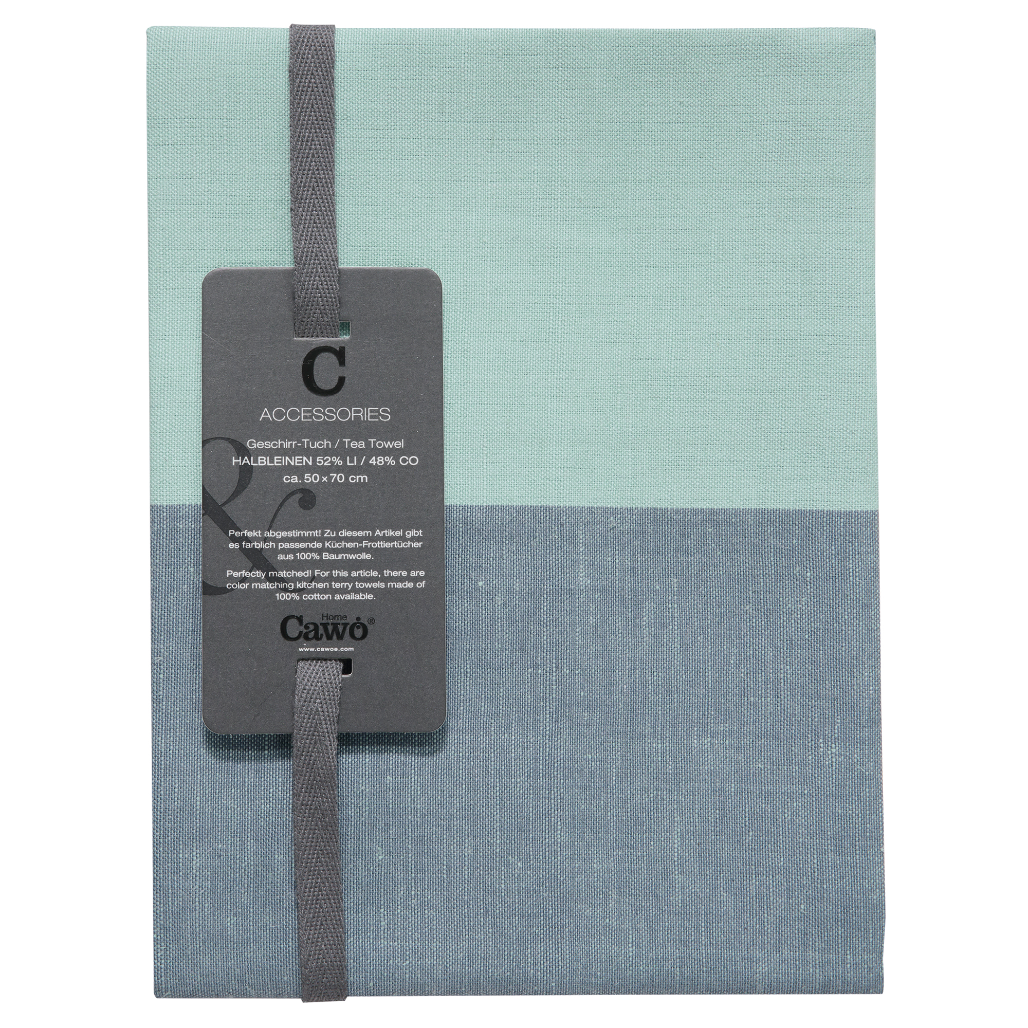 Cawö Home Geschirrtücher Cuisine Duo 535 nachtblau/mint - 14 - 50x70 cm