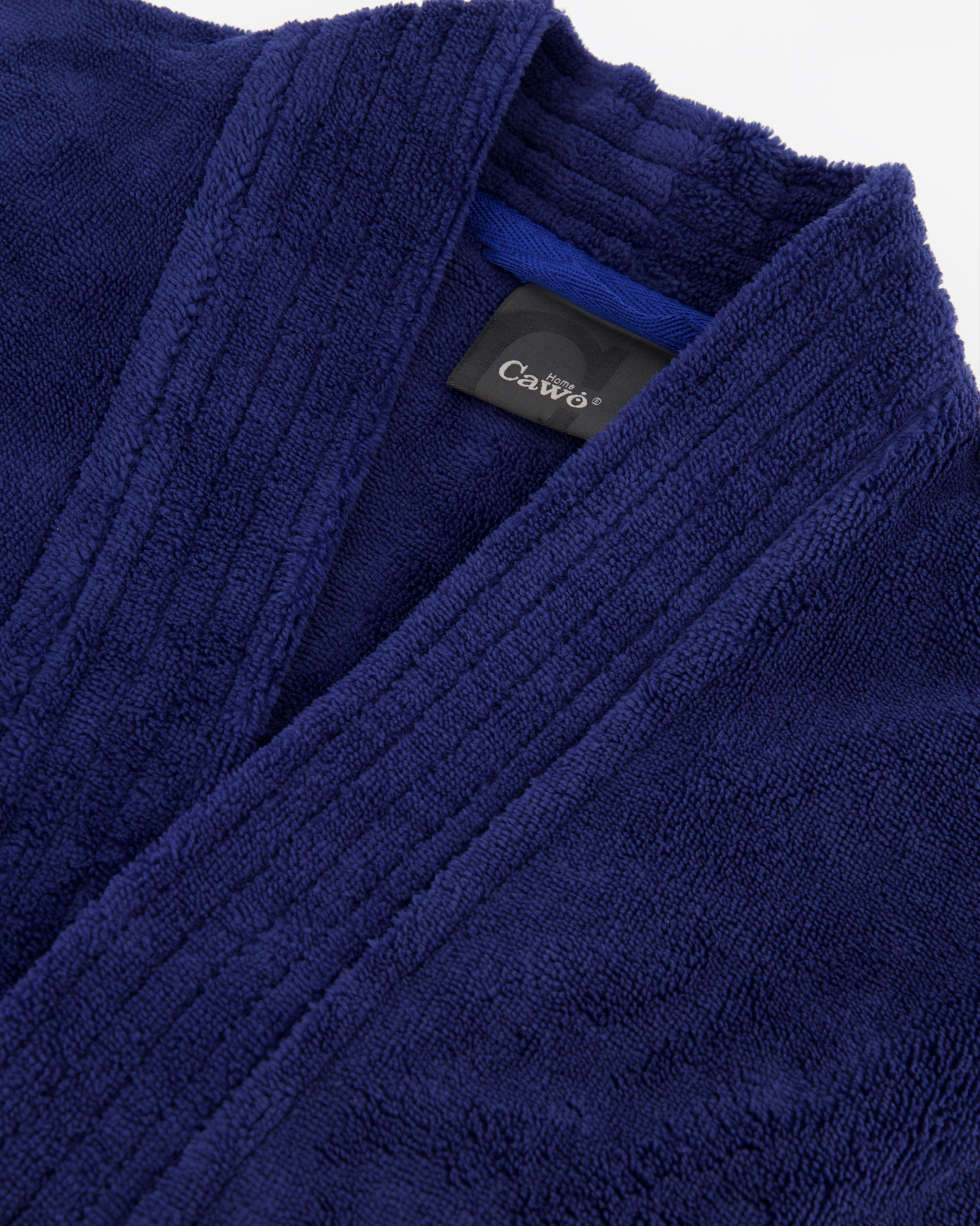Cawö Home Bademäntel Herren Kimono 800 nachtblau - 11