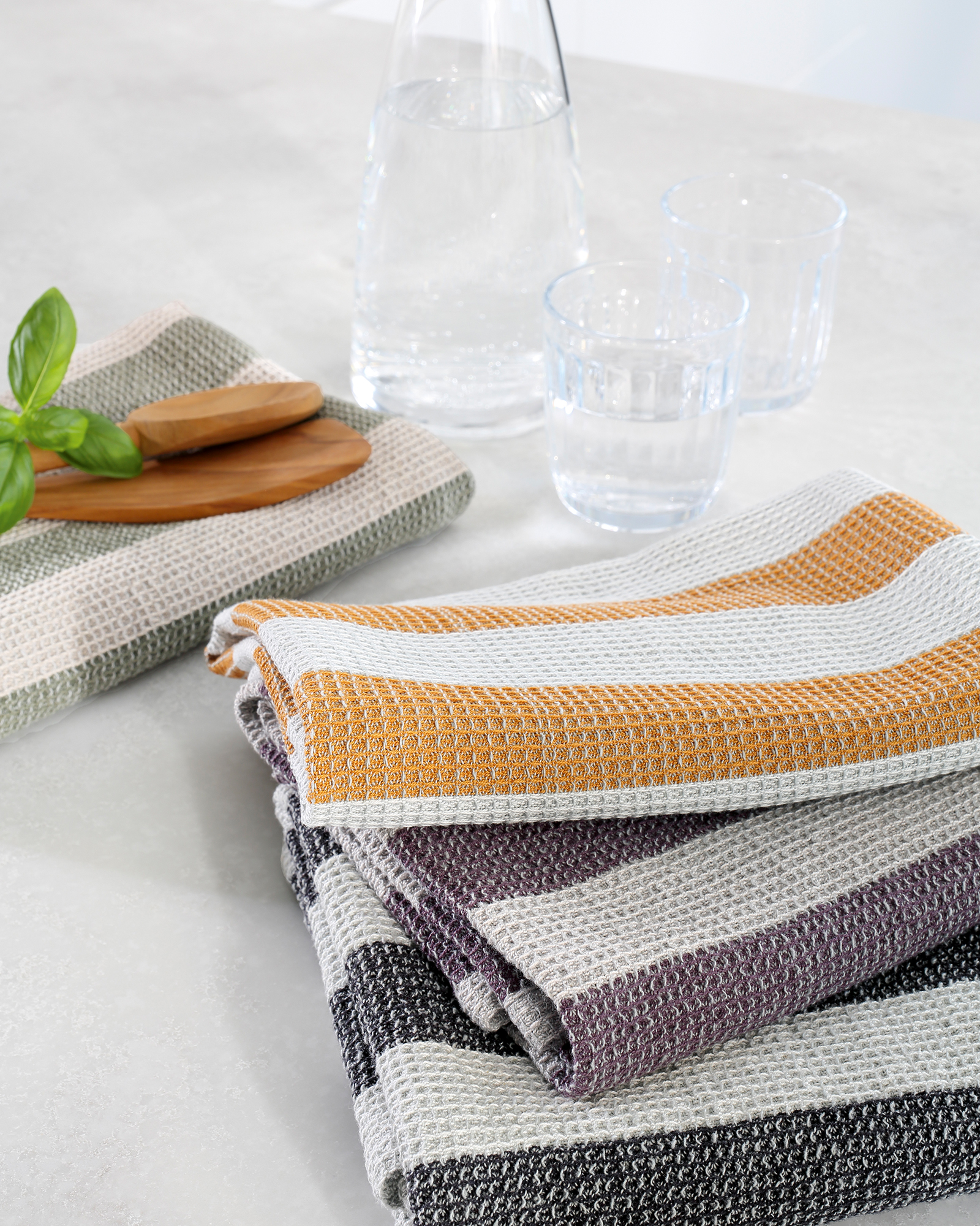 Cawö Küchenhandtücher Cuisine Piqué 536 field/natur - 43 - 50x70 cm