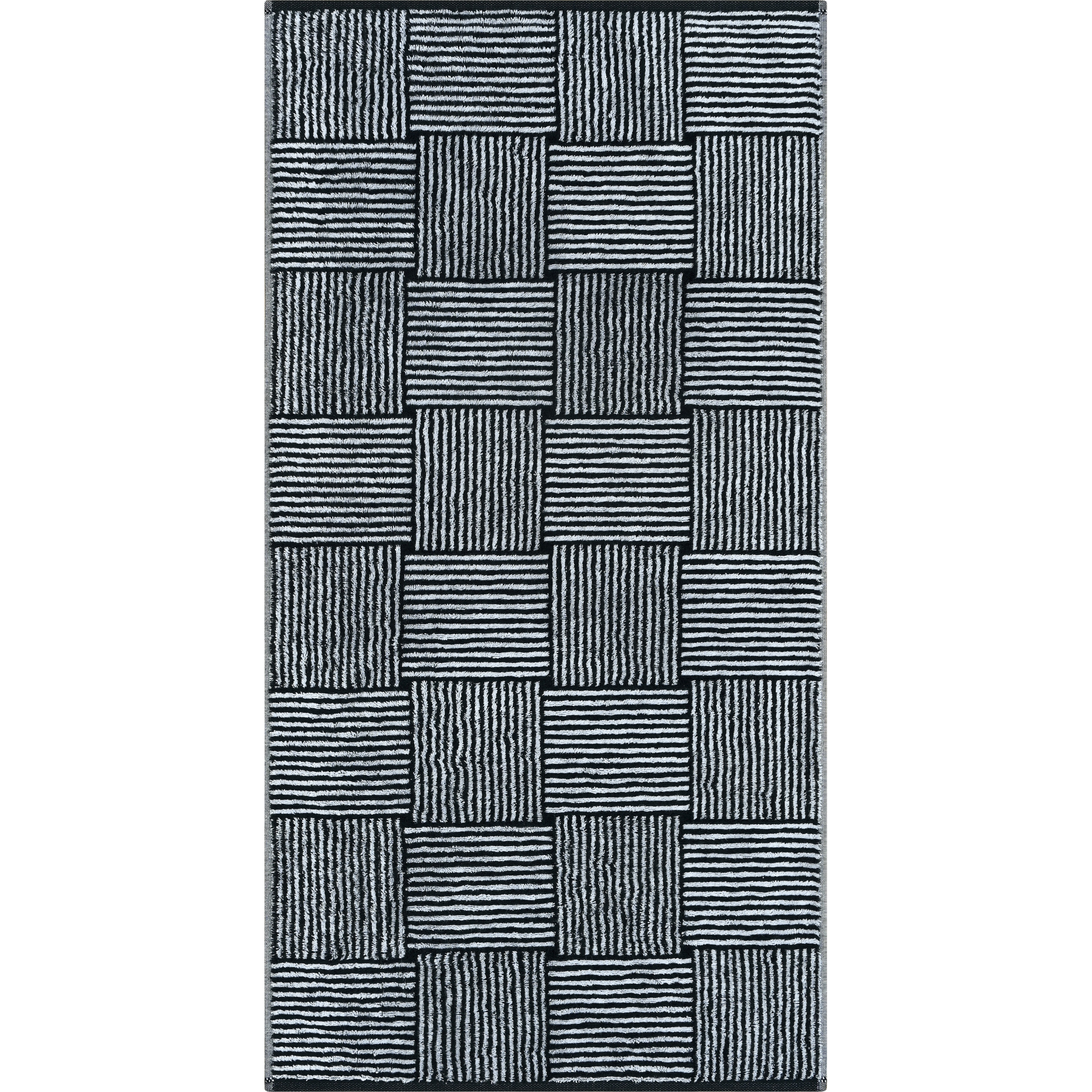 Cawö Handtücher Black&White Chess 6281 schwarz/weiß - 96