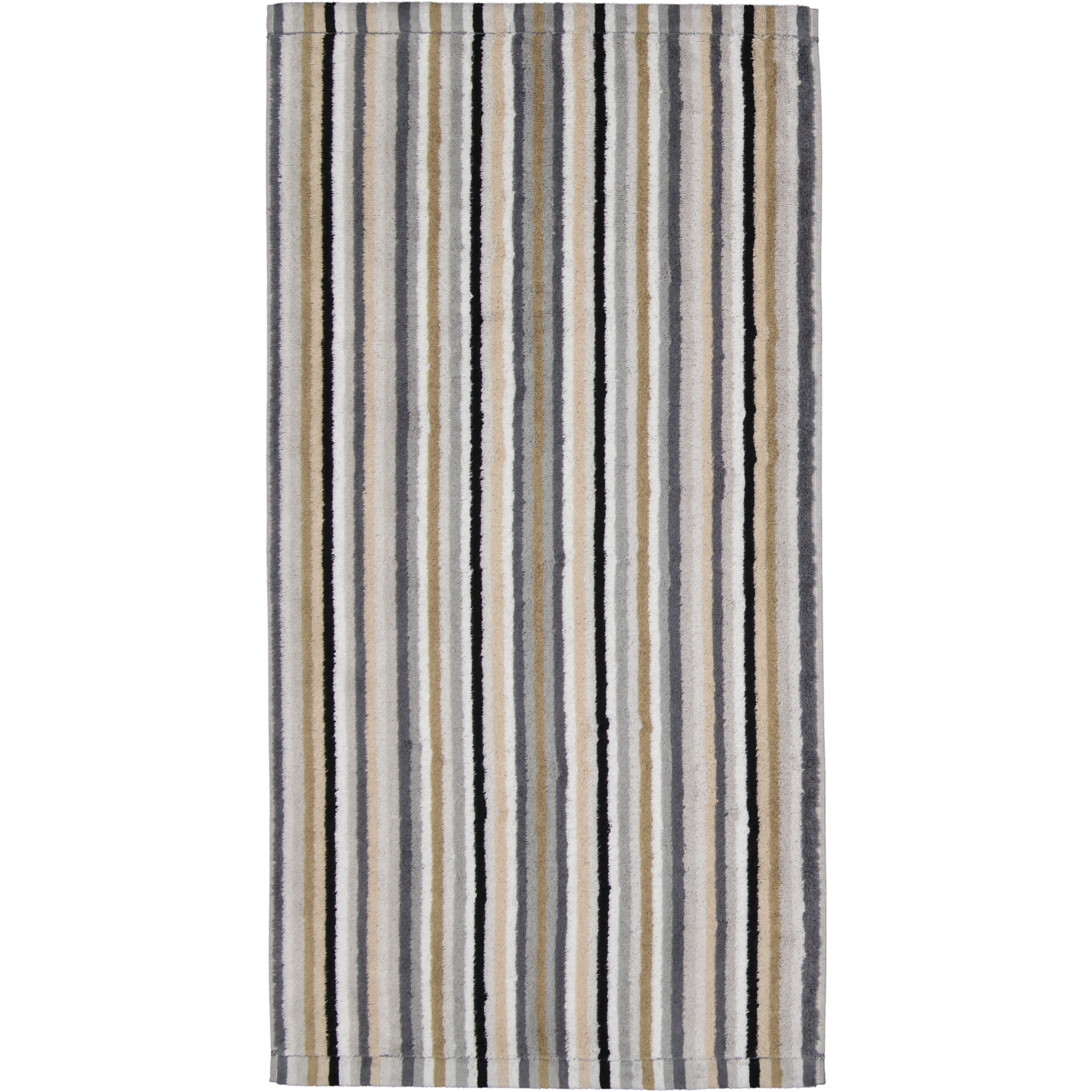 Cawö - Life Style Streifen 7048 - Farbe: 37 - kiesel - Waschhandschuh 16x22 cm