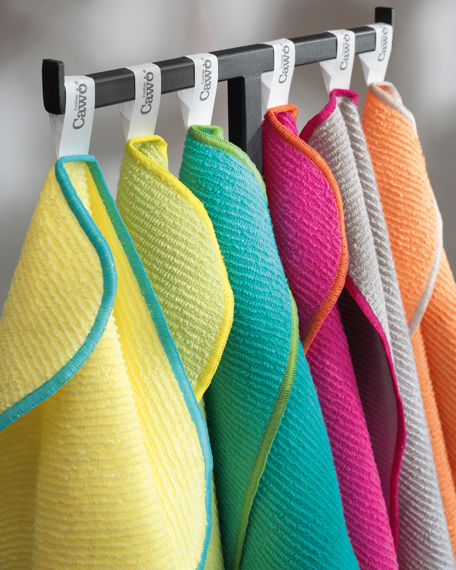 Cawö Spültücher Trio 550 3er Set lemon/pink - 52 - 30x30 cm