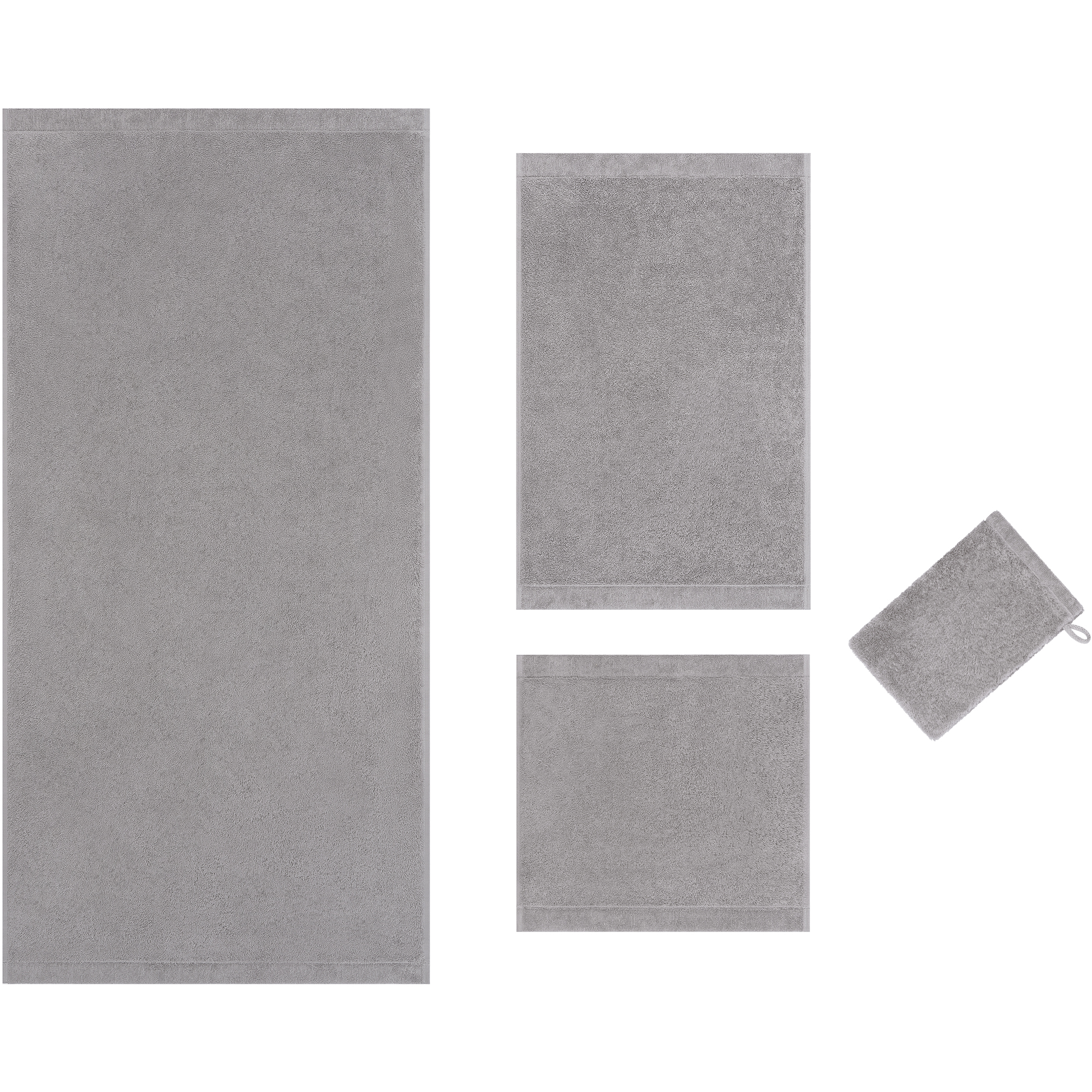 Cawö Handtücher Lifestyle Uni 7007 metal - 735 - Gästetuch 30x50 cm