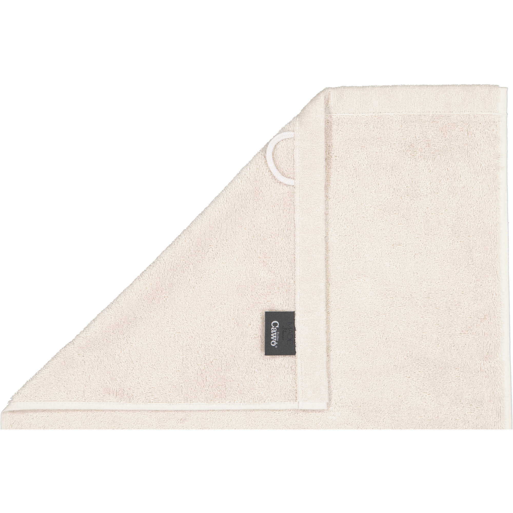 Cawö Handtücher Life Style Uni 7007 travertin - 366 - Seiflappen 30x30 cm