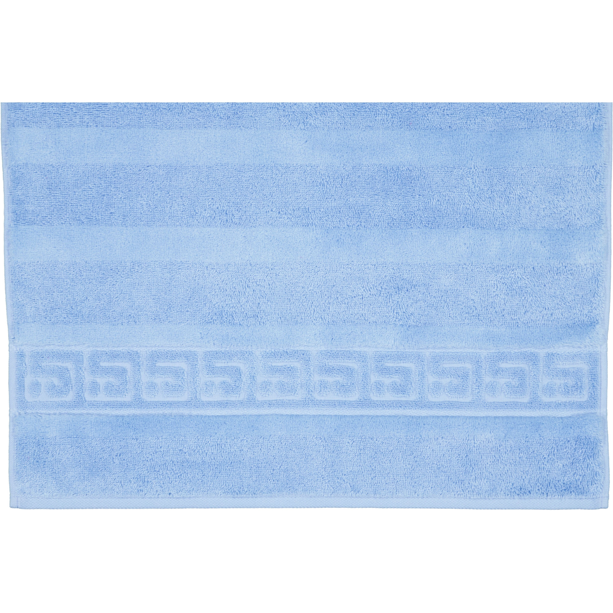 Cawö - Noblesse Uni 1001 - Farbe: 188 - mittelblau - Seiflappen 30x30 cm