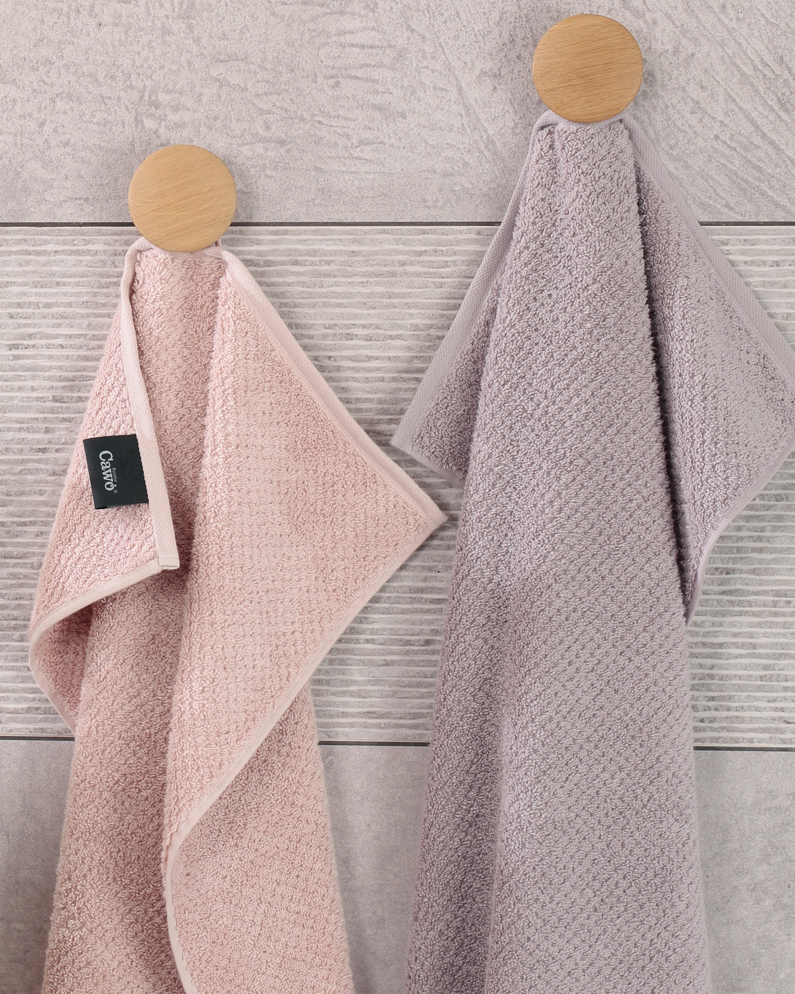 Cawö Handtücher Pure 6500 - Farbe: puder - 383 - Gästetuch 30x50 cm