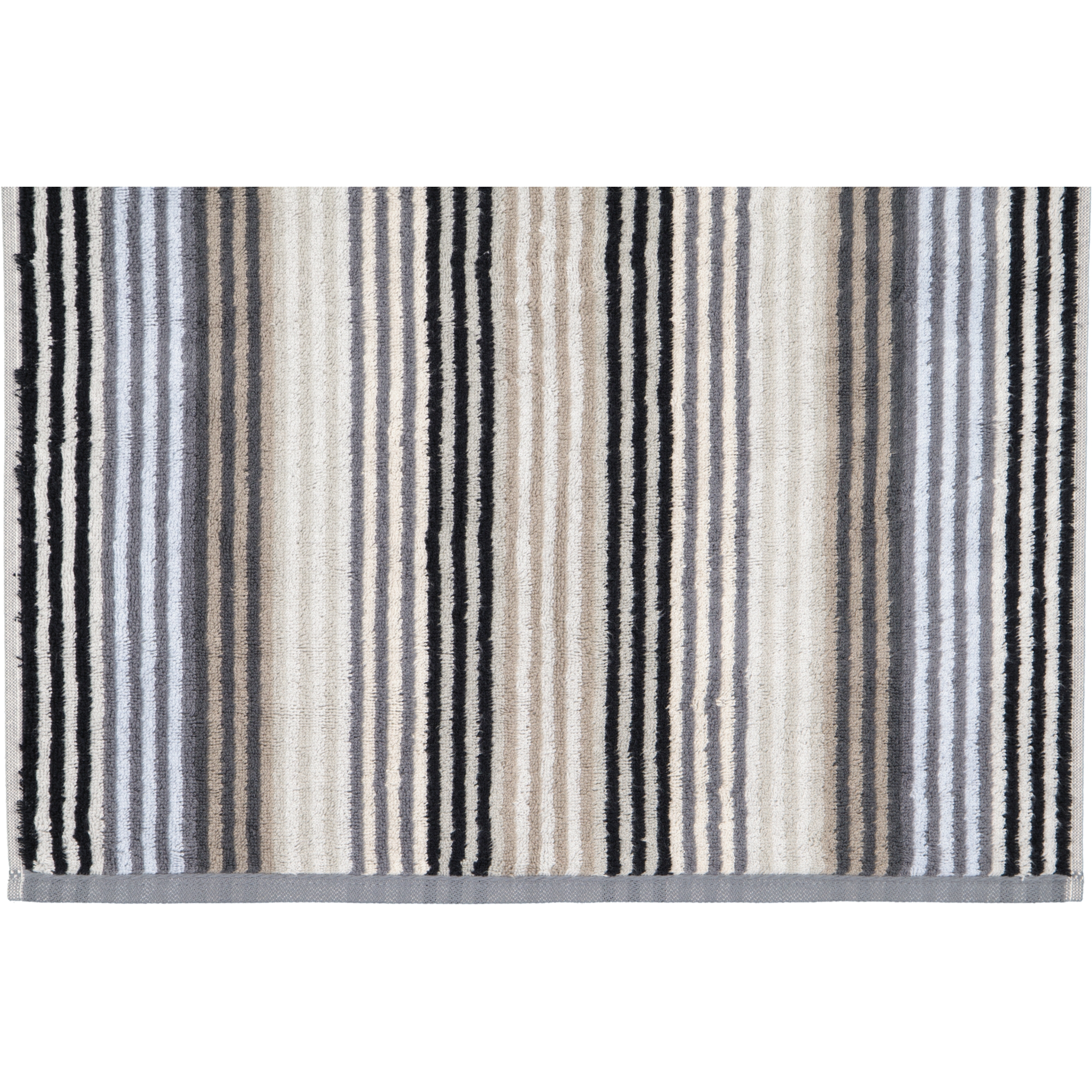 Cawö - Unique Streifen 944 - Farbe: anthrazit - 77 - Duschtuch 70x140 cm