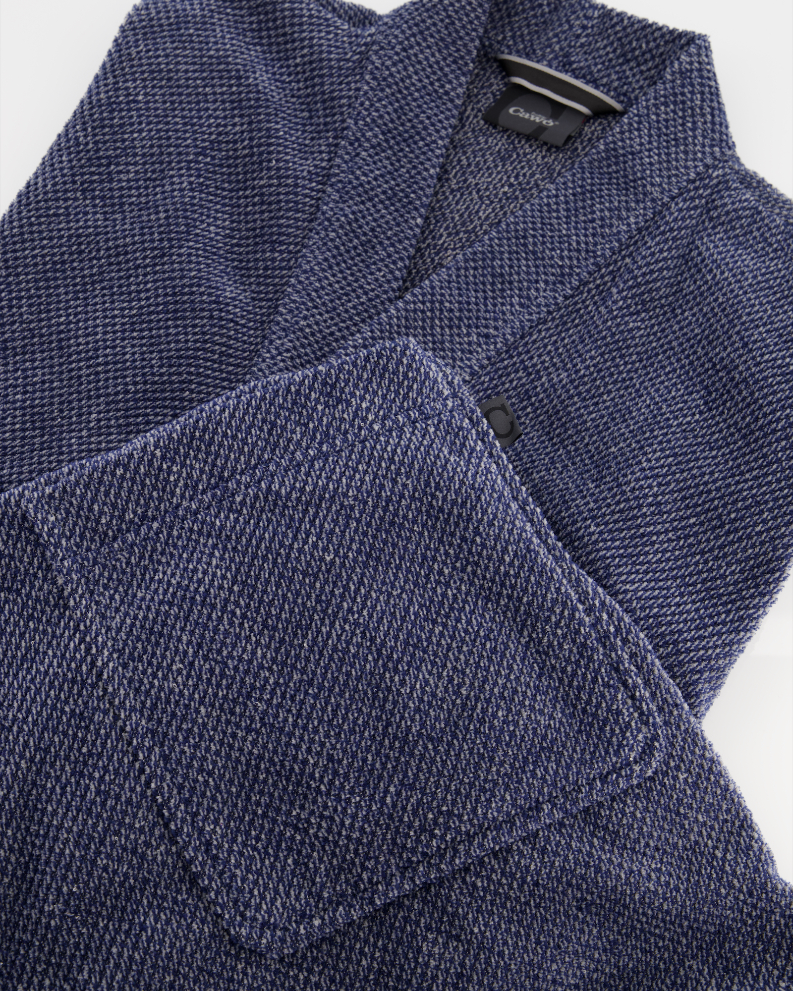 Cawö Bademäntel Herren Kimono Streifen 5507 denim - 17
