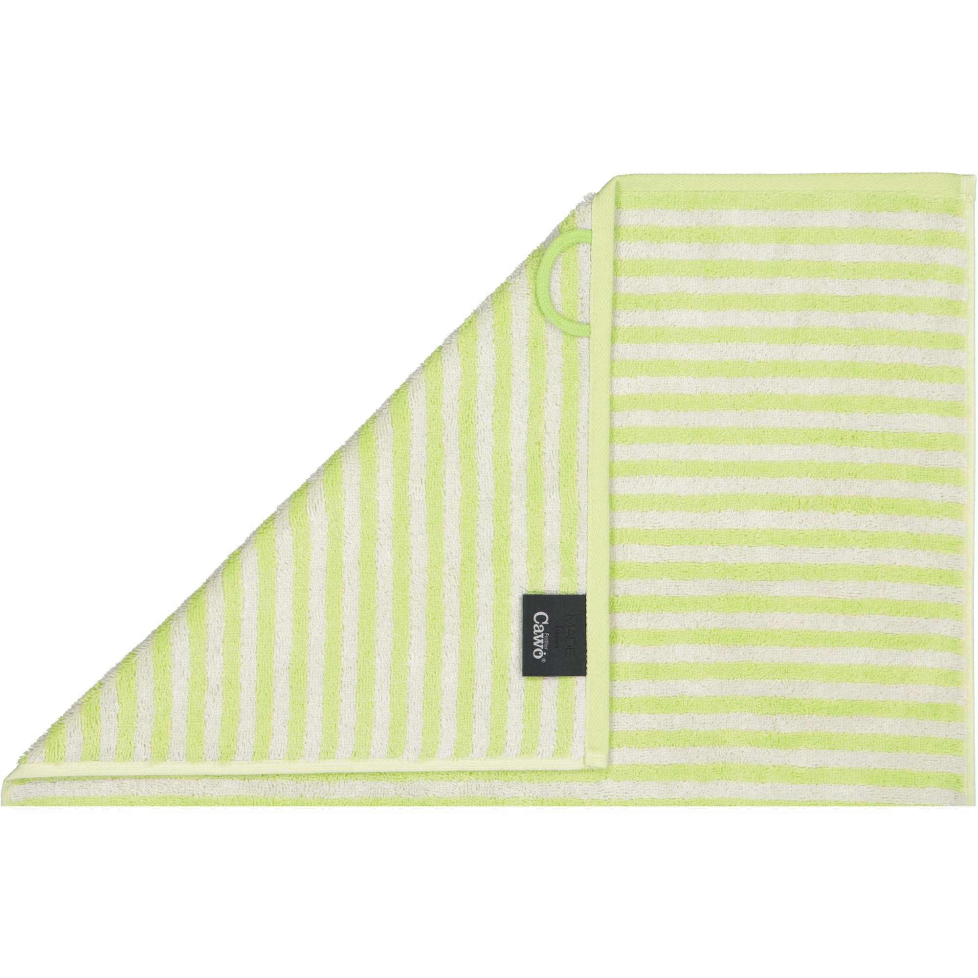 Cawö Handtücher Campus Ringel 955 pistazie - 44 - Waschhandschuh 16x22 cm