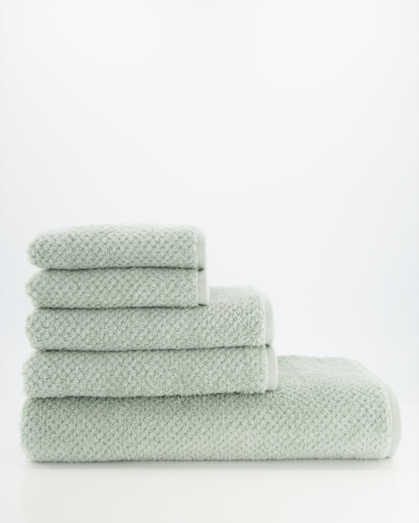 Cawö Handtücher Pure 6500 - Farbe: eukalyptus - 450 - Gästetuch 30x50 cm
