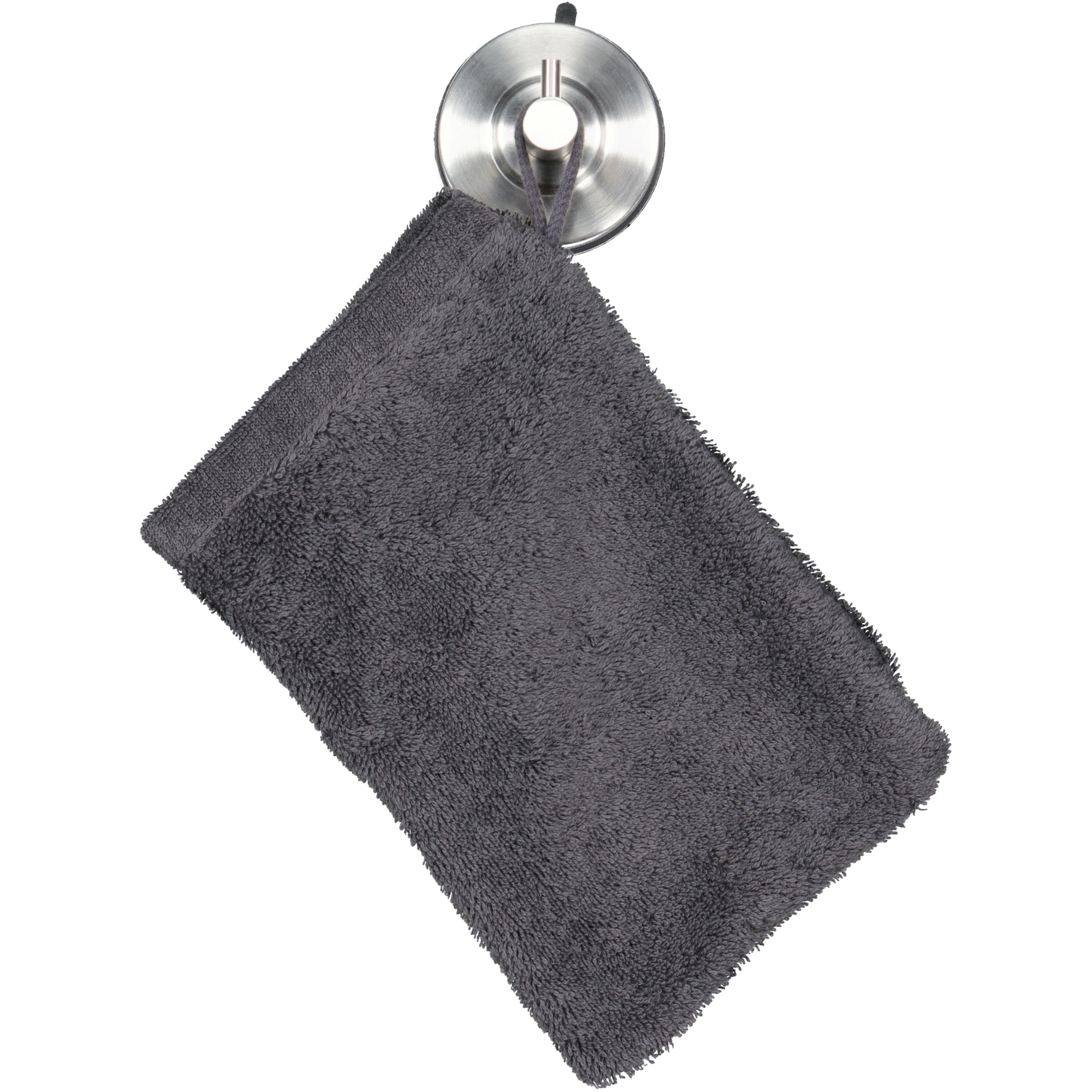 Cawö Handtücher Life Style Uni 7007 basalt - 740 - Waschhandschuh 16x22 cm
